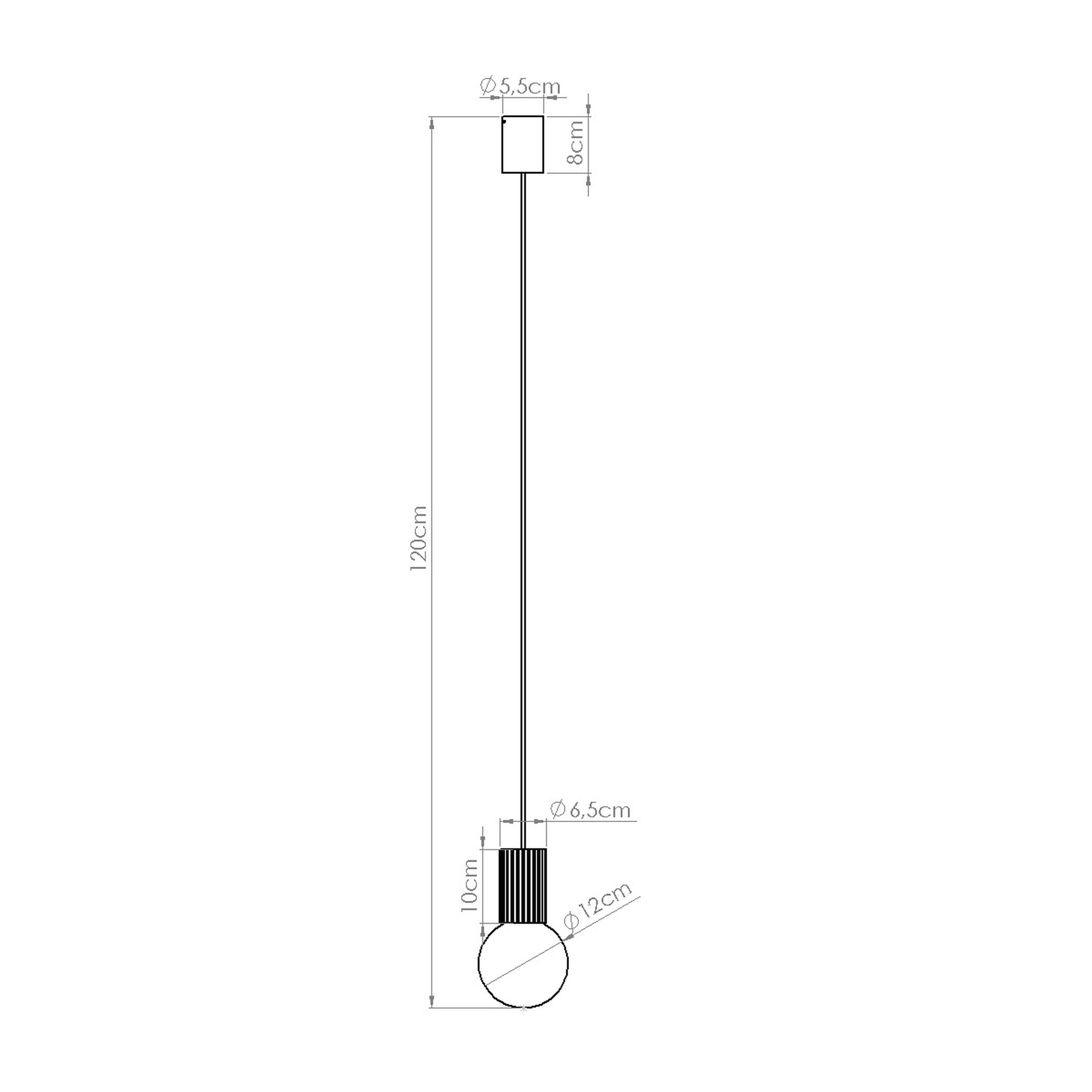 Lampa wisząca Halo 1 ochra czerwona