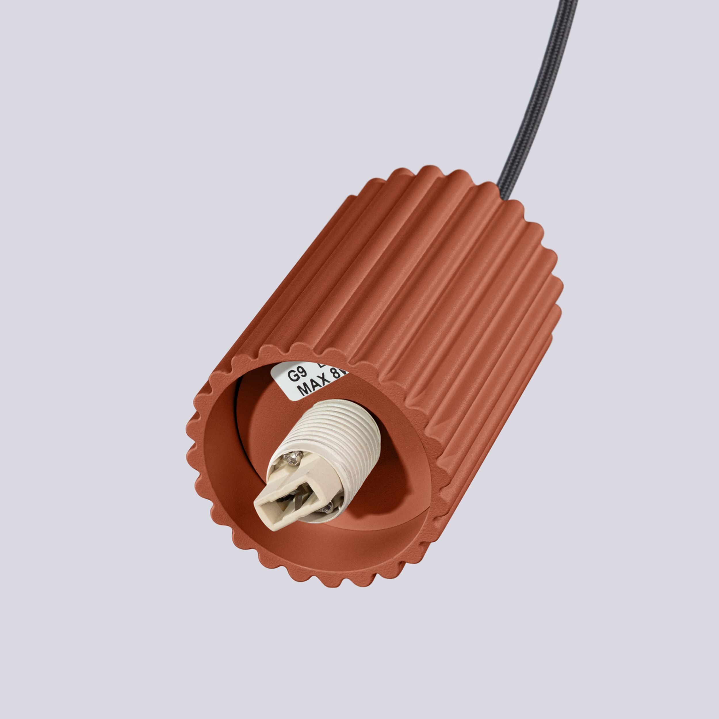 Lampa wisząca Halo 1 ochra czerwona