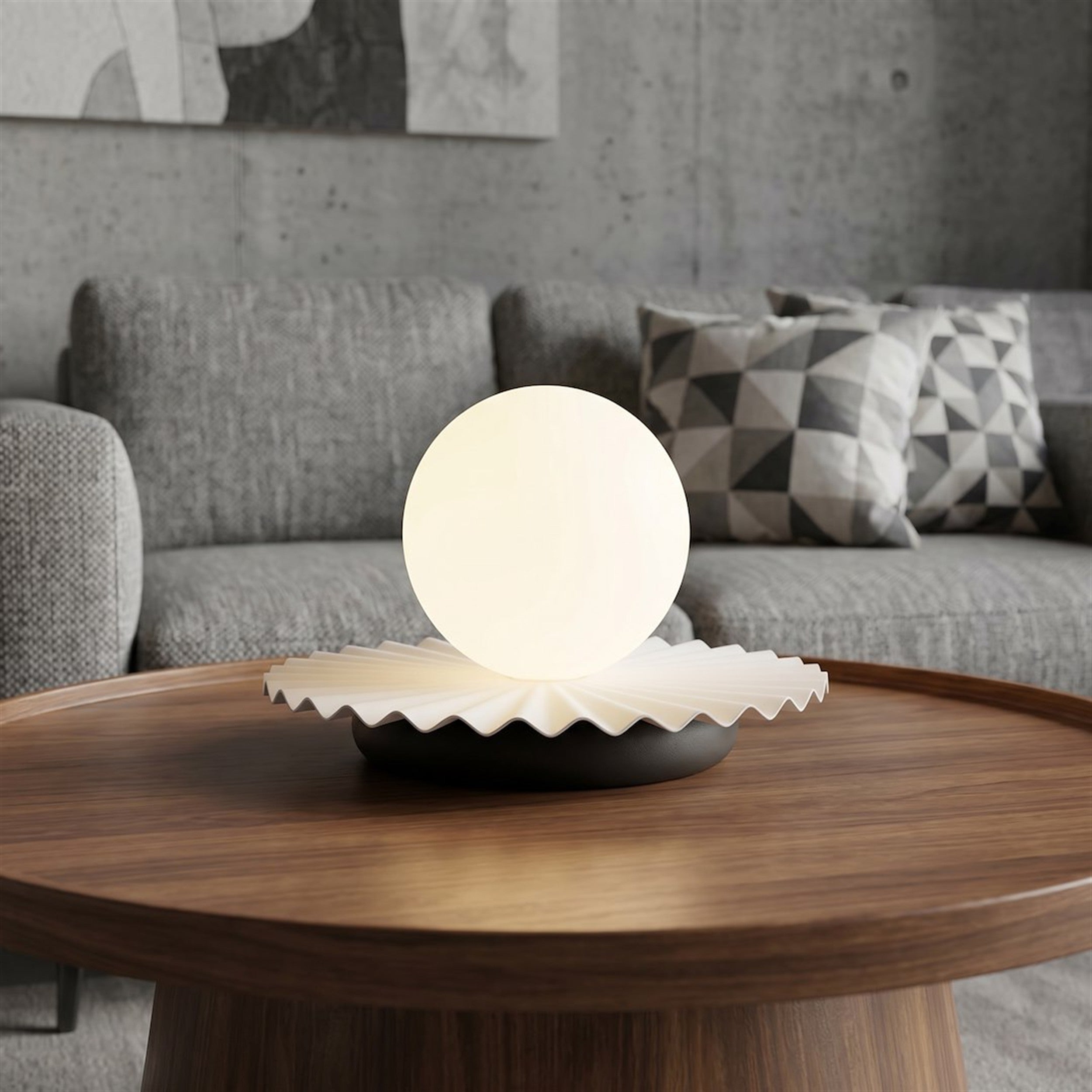 Lampa stołowa Umbra czerń/biel