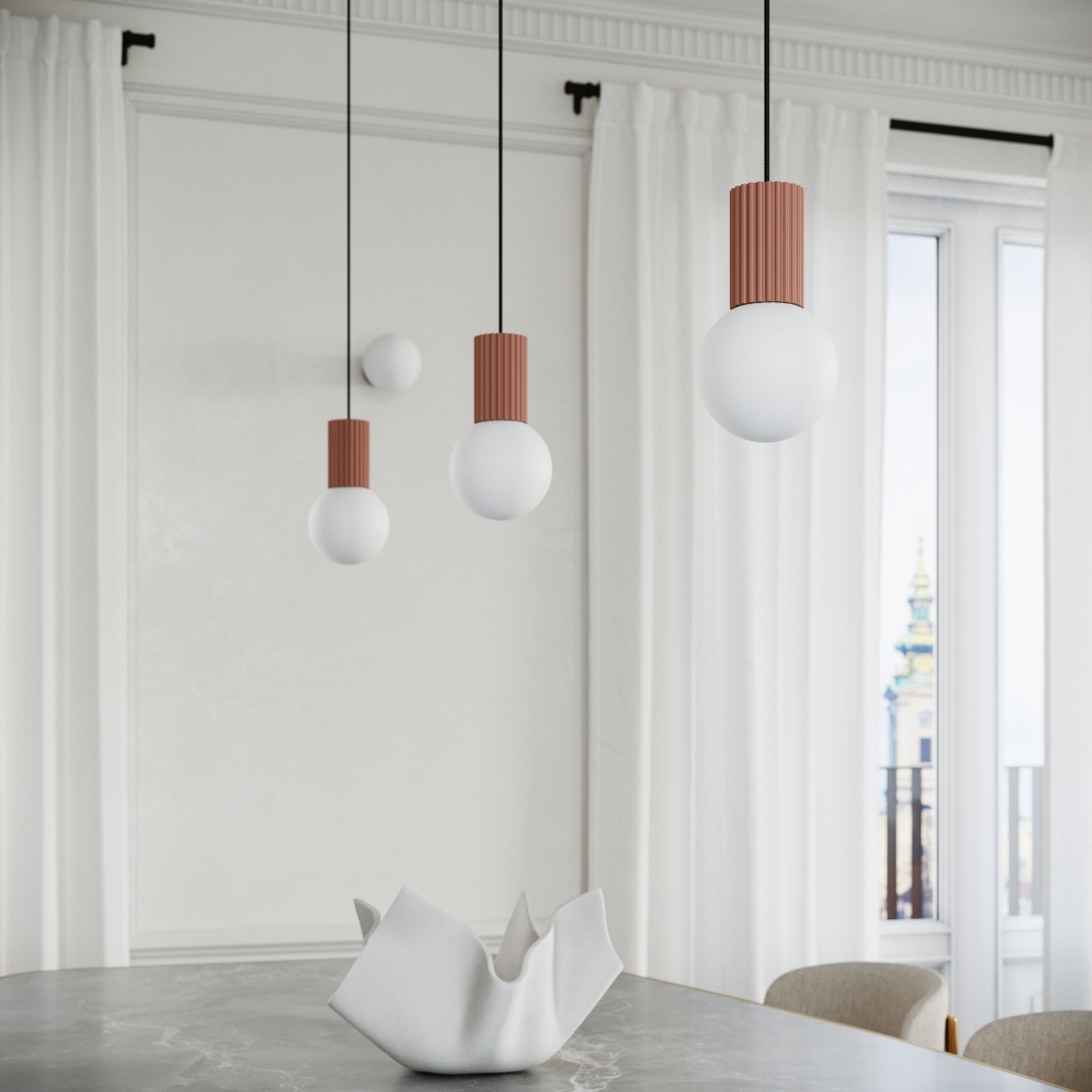 Lampa wisząca Halo 1 mocca