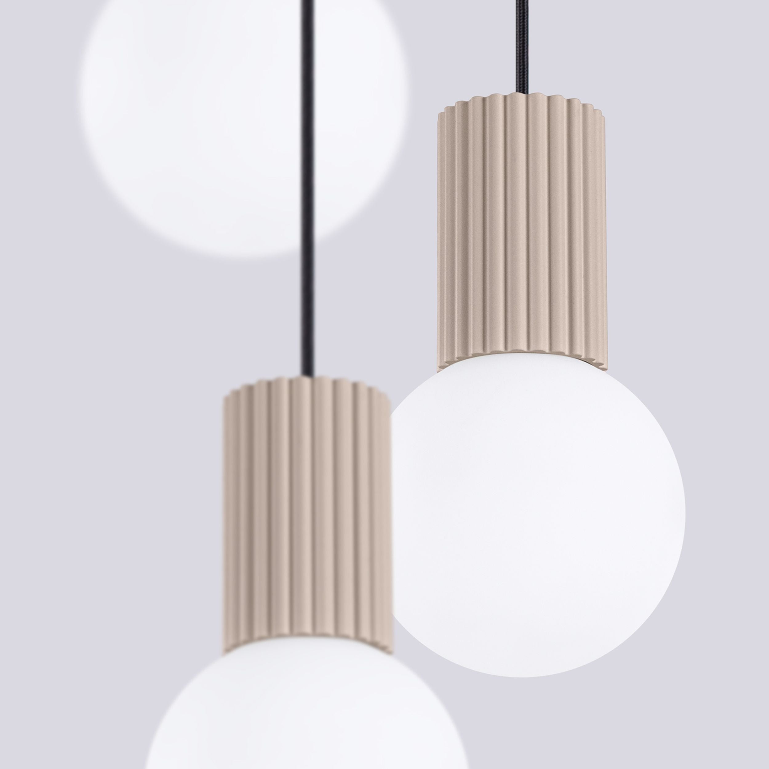 Lampa wisząca Halo 3P taupe