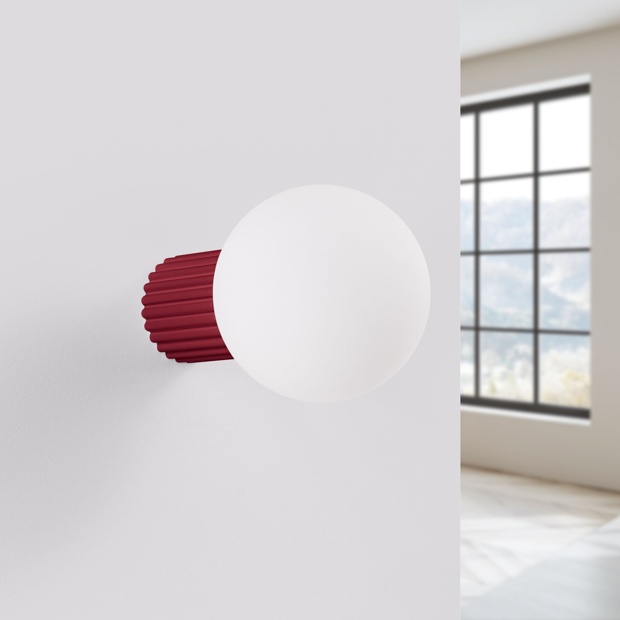 Kinkiet Halo burgund IP44