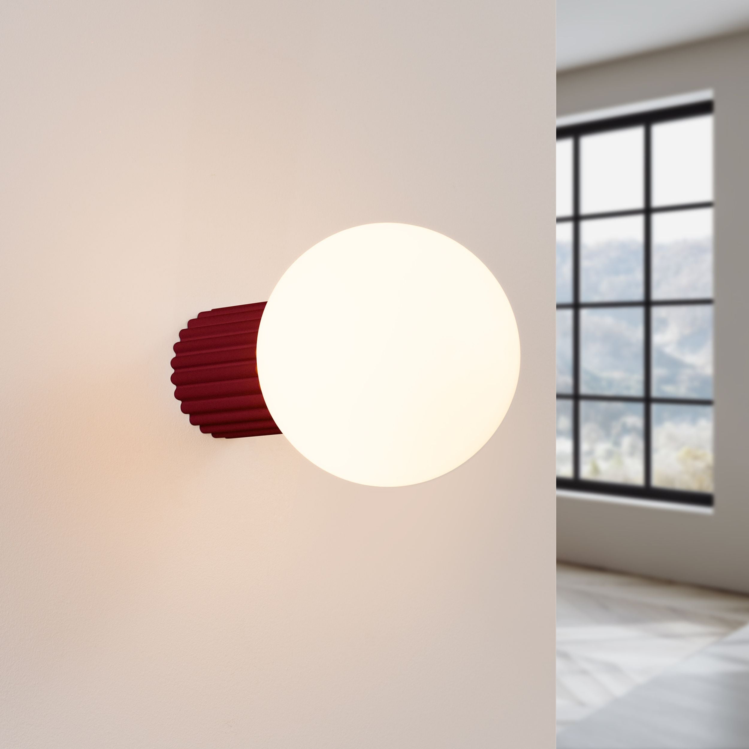 Kinkiet Halo burgund IP44