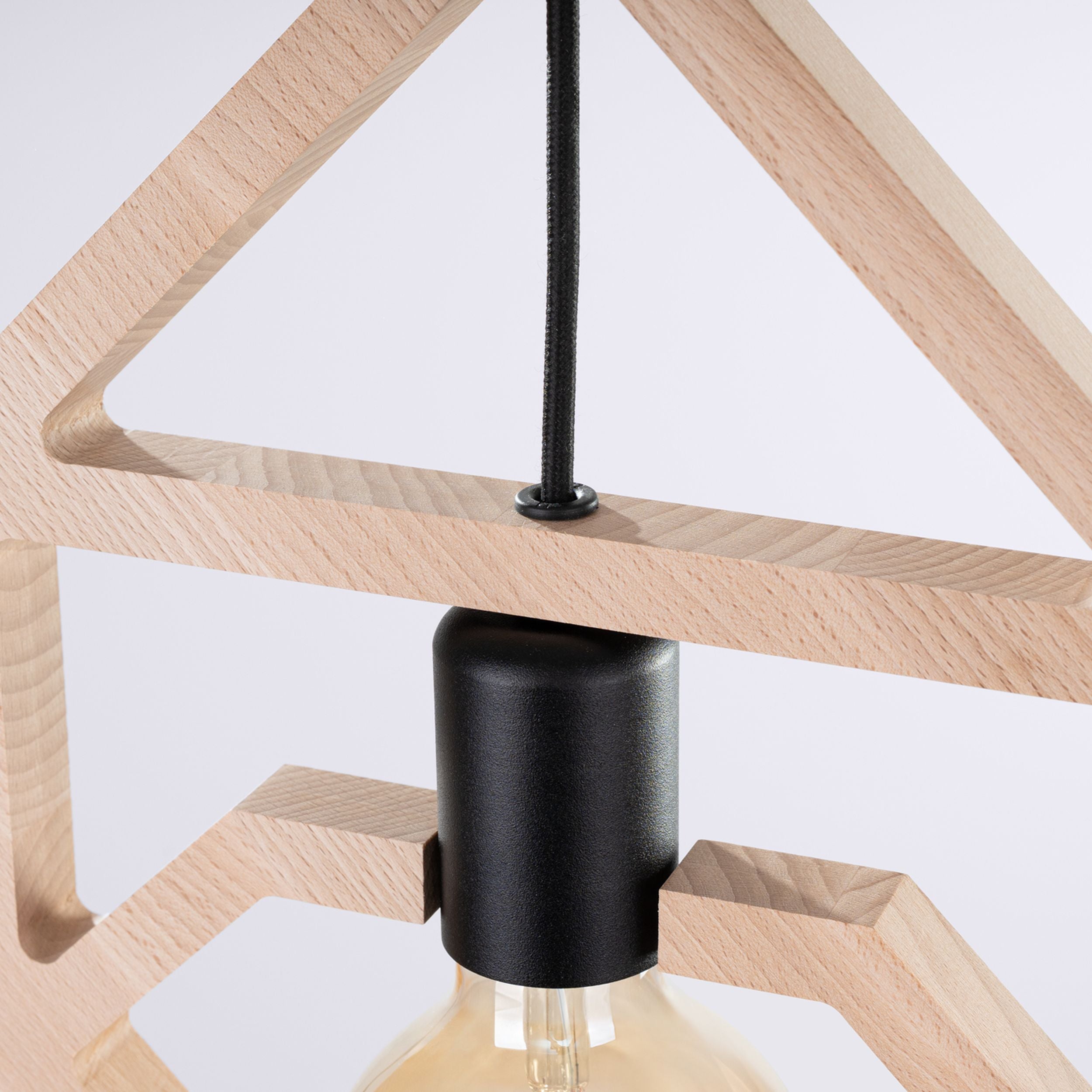 Lampa wisząca Caro drewno bukowe