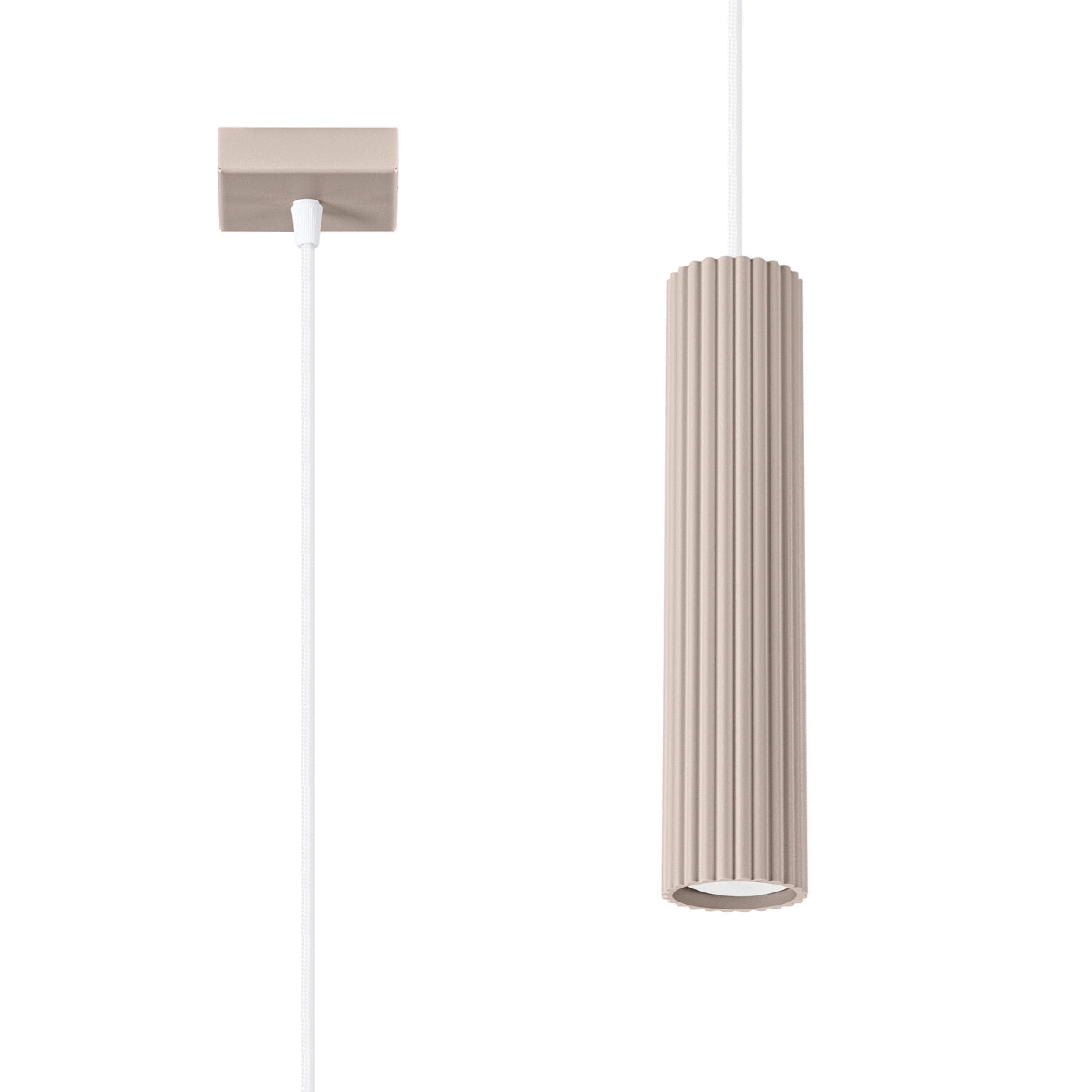 Lampa wisząca Karbon 1 taupe