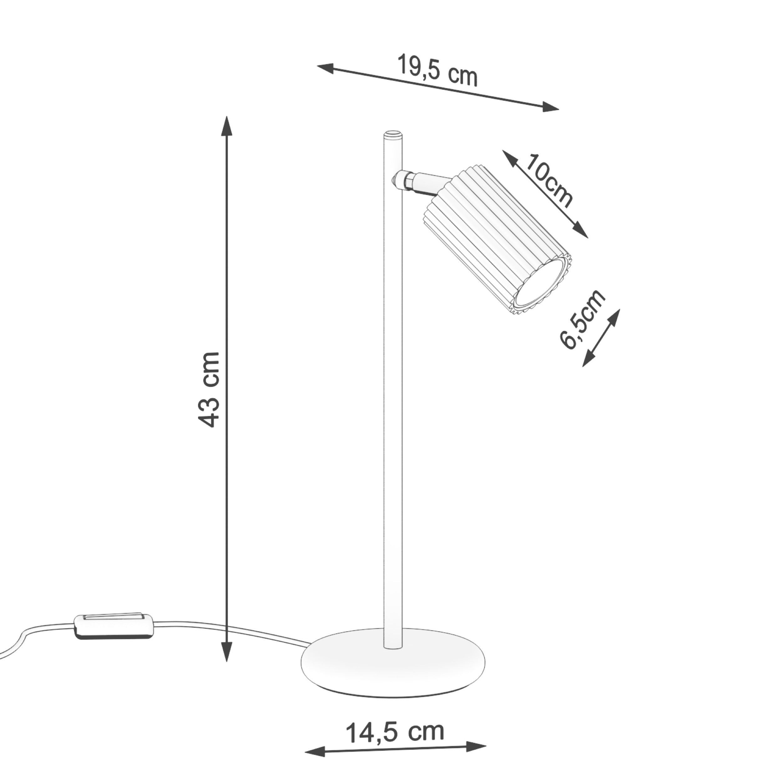Lampa stołowa Karbon taupe