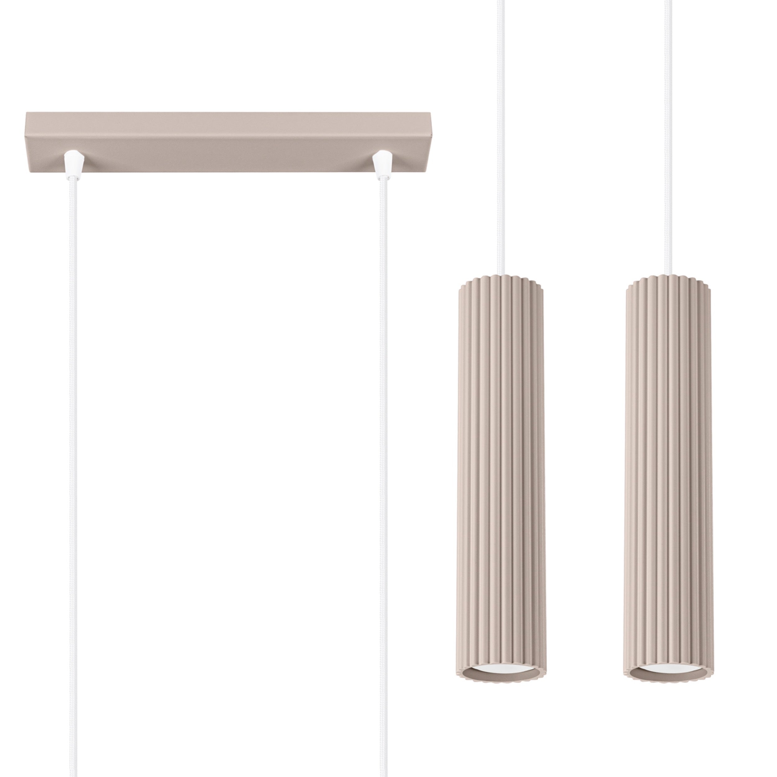 Lampa wisząca Karbon 2 taupe