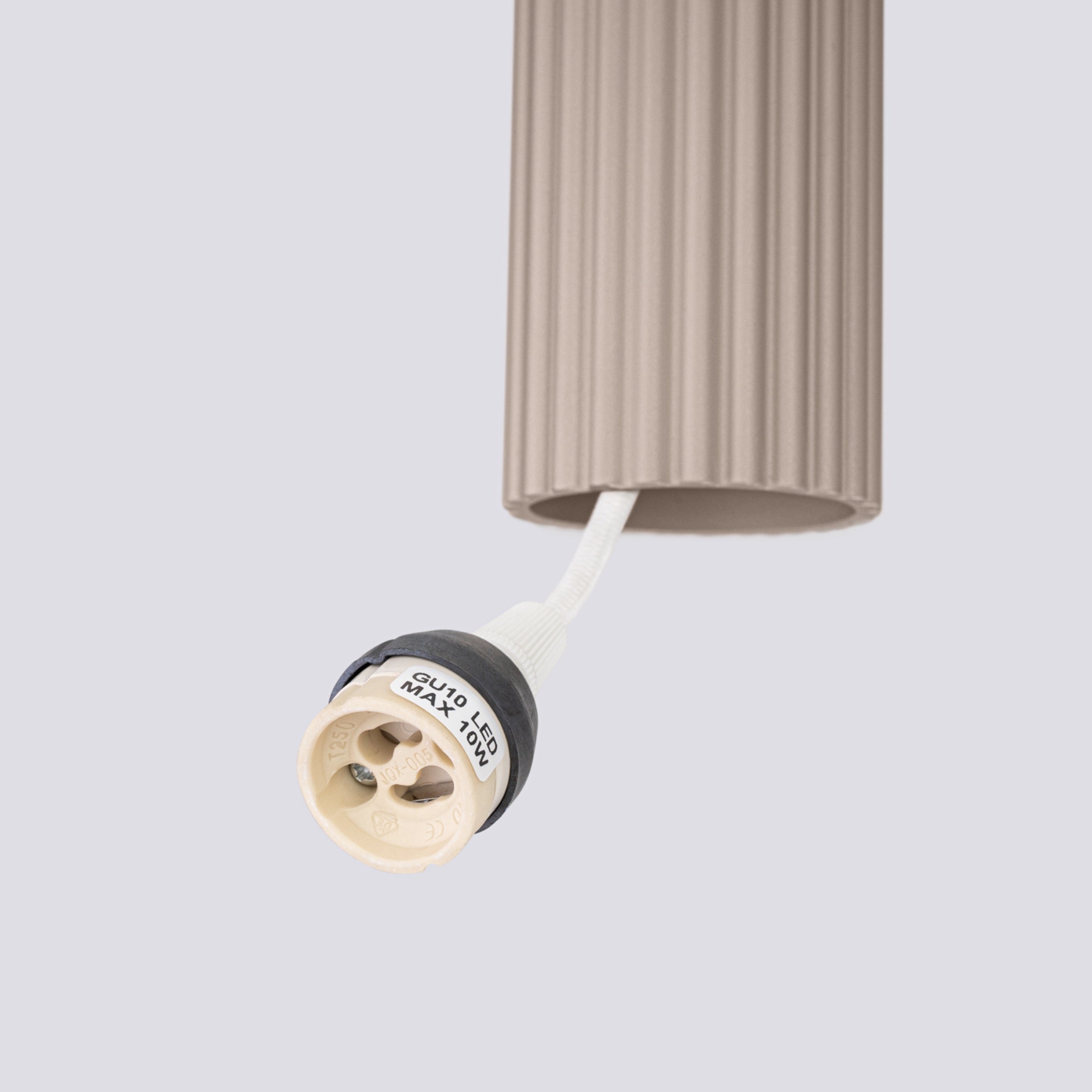 Lampa wisząca Karbon 3L taupe