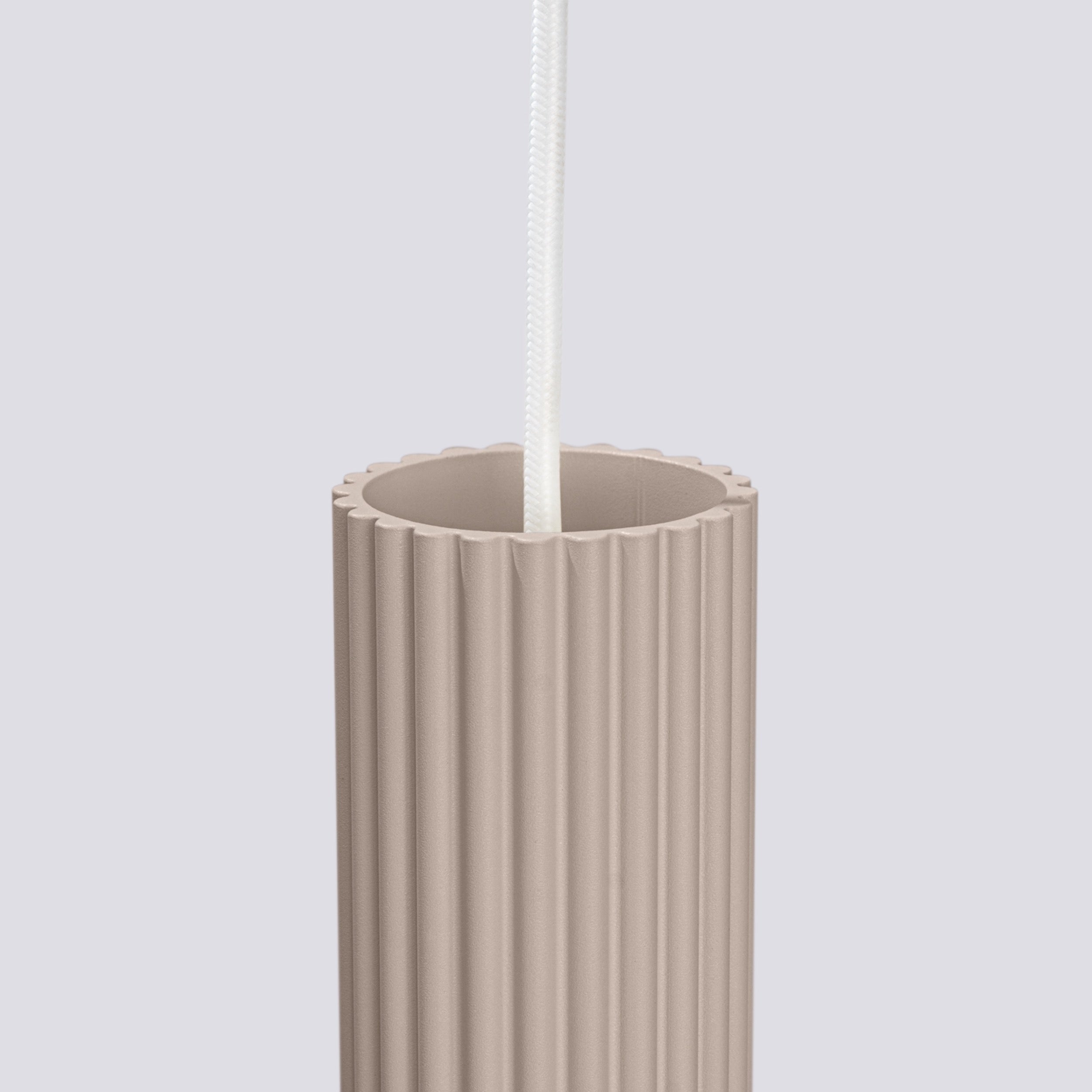 Lampa wisząca Karbon 3L taupe