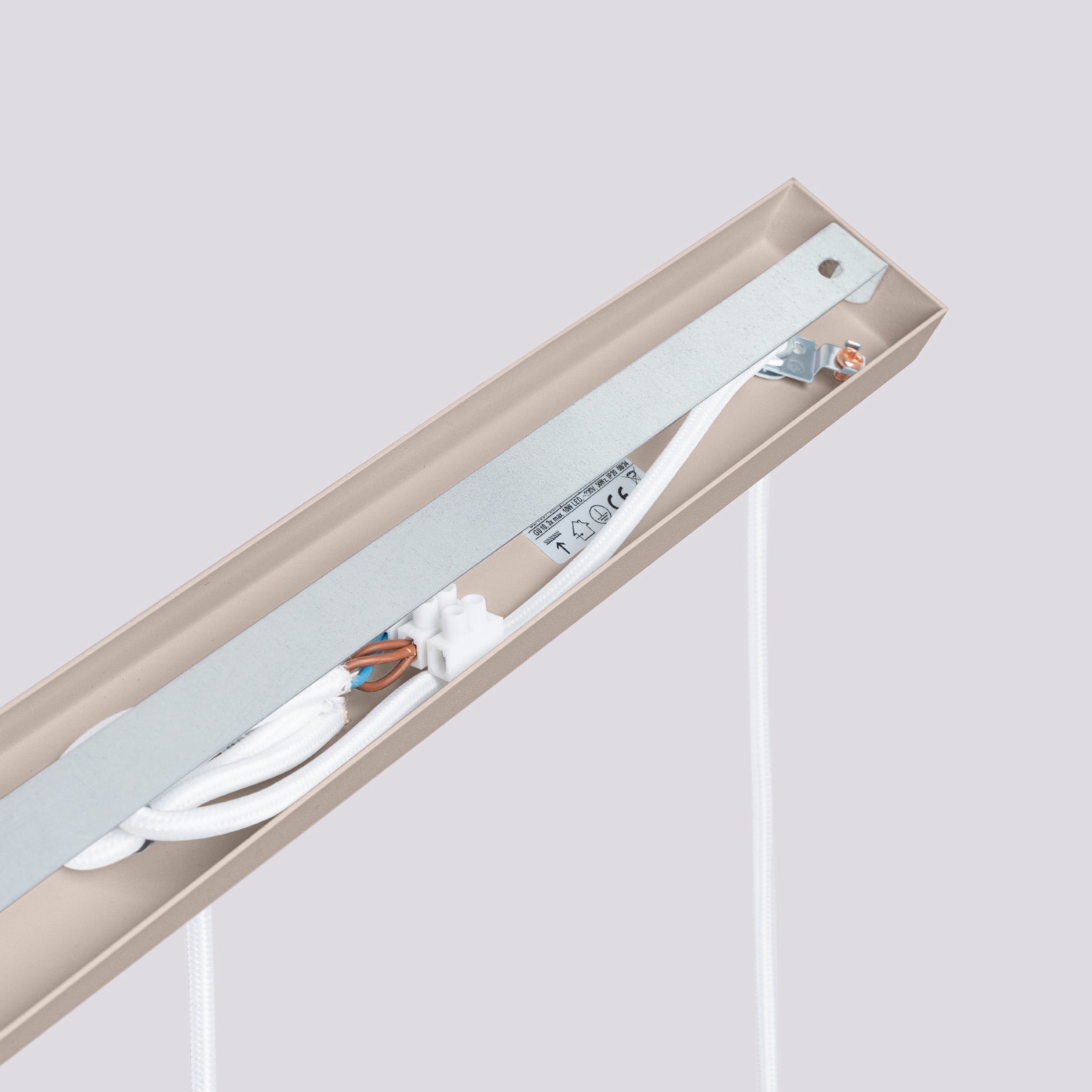 Lampa wisząca Karbon 3L taupe