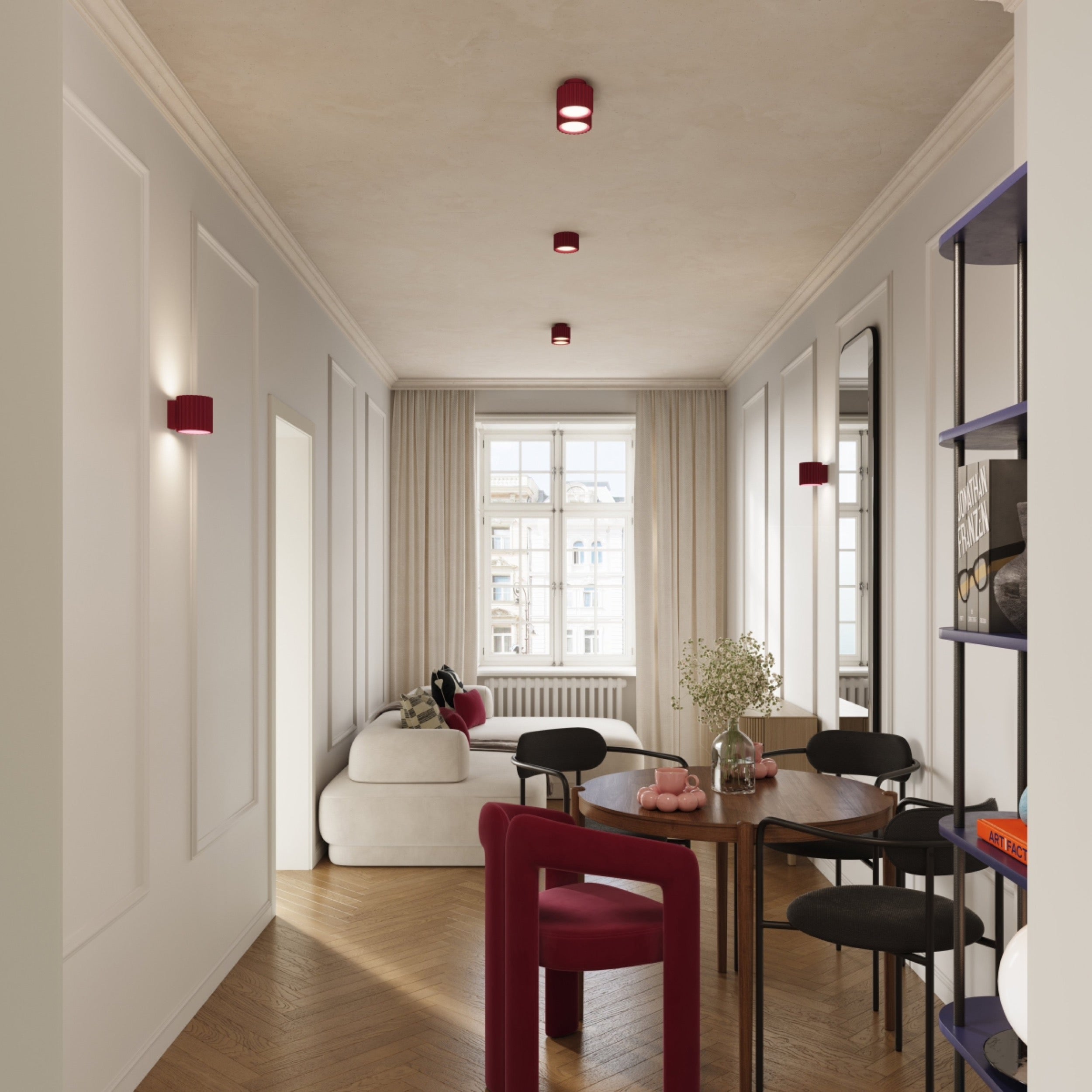 Spot tuba Aura 1 burgund Gx53