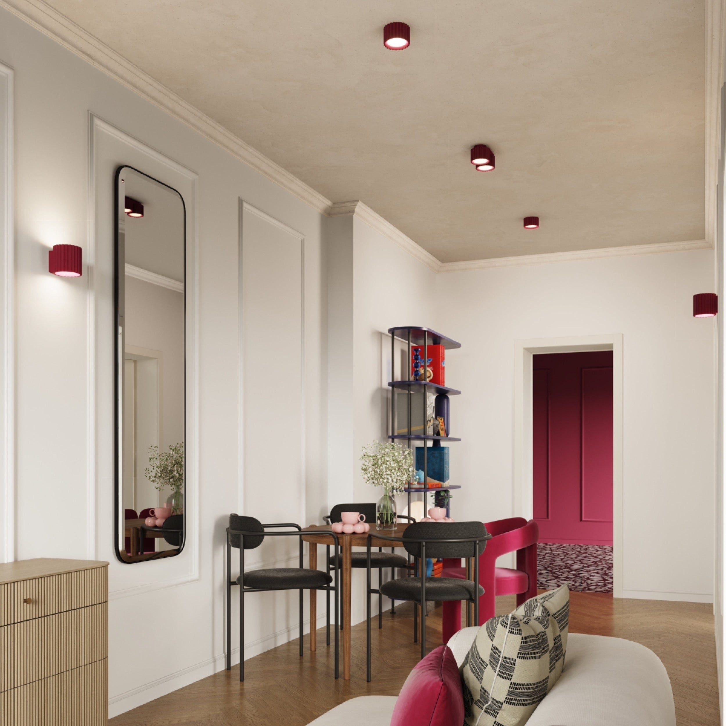 Spot tuba Aura 1 burgund Gx53