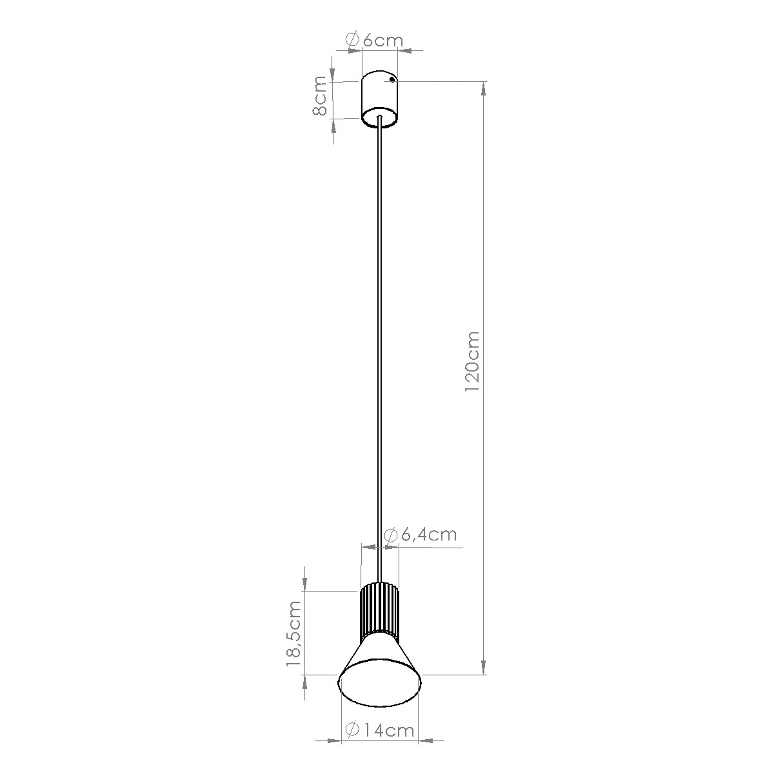 Lampa wisząca Estria x1 beżowa
