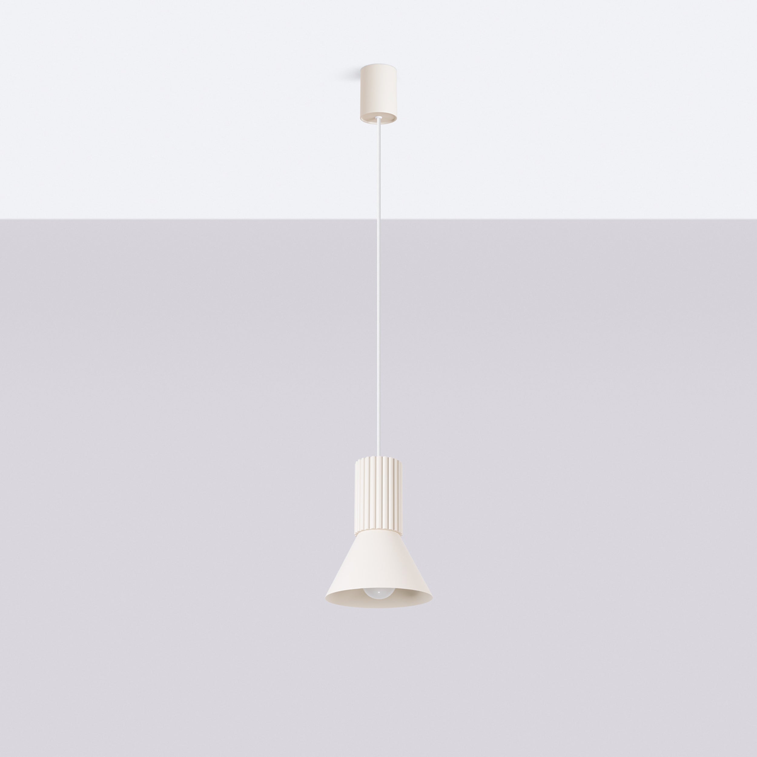 Lampa wisząca Estria x1 beżowa