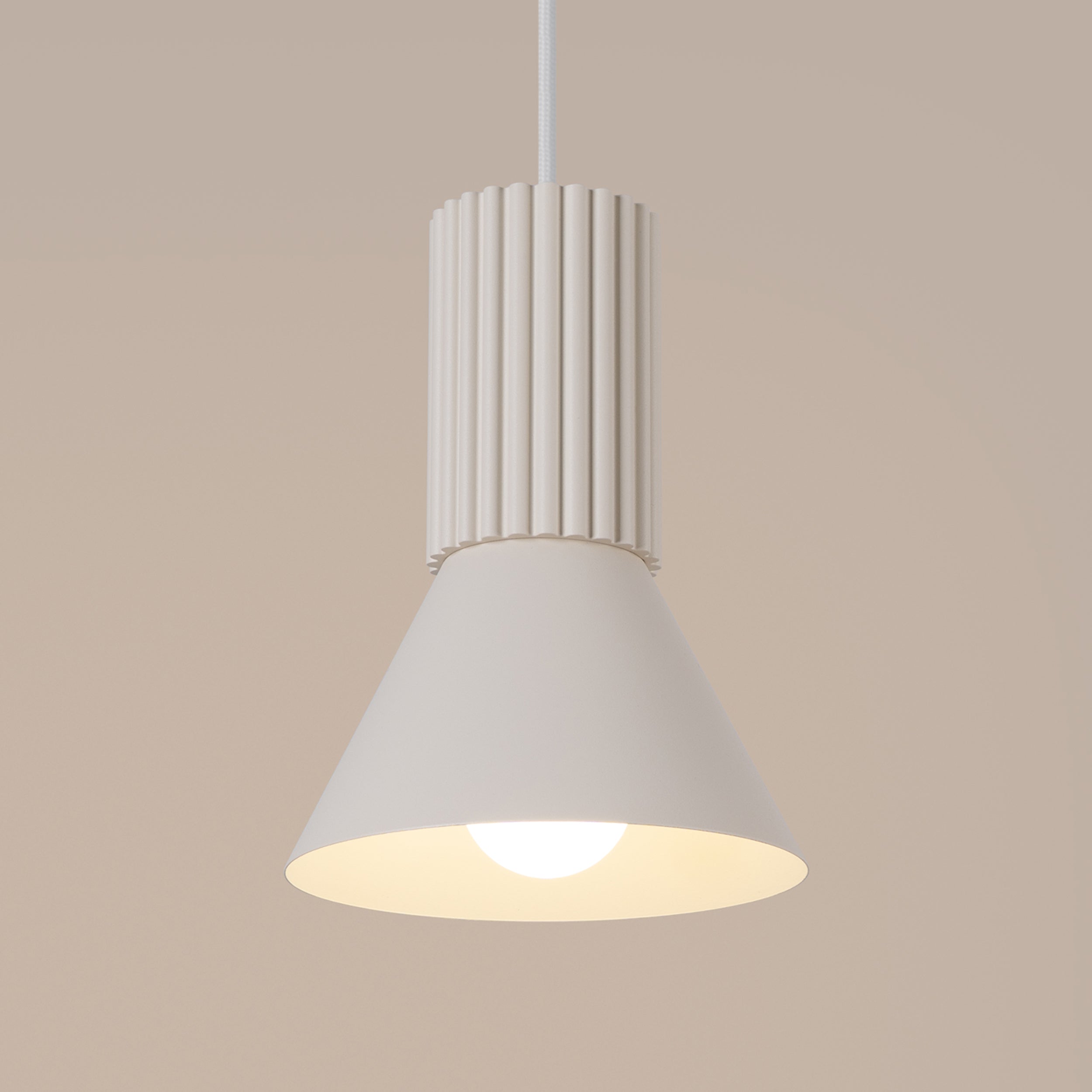 Lampa wisząca Estria x1 beżowa