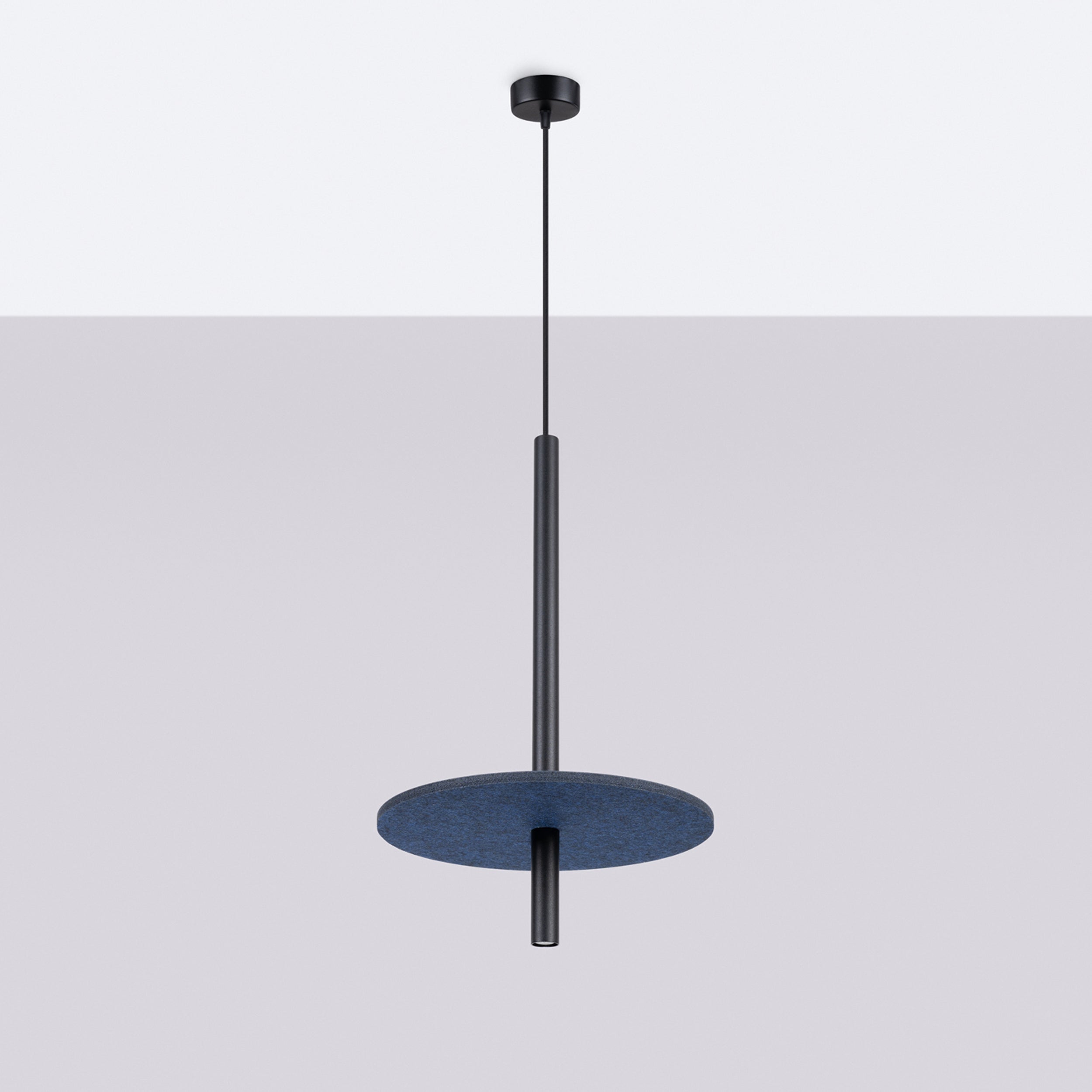 Lampa wisząca Feltro czarna/granatowa