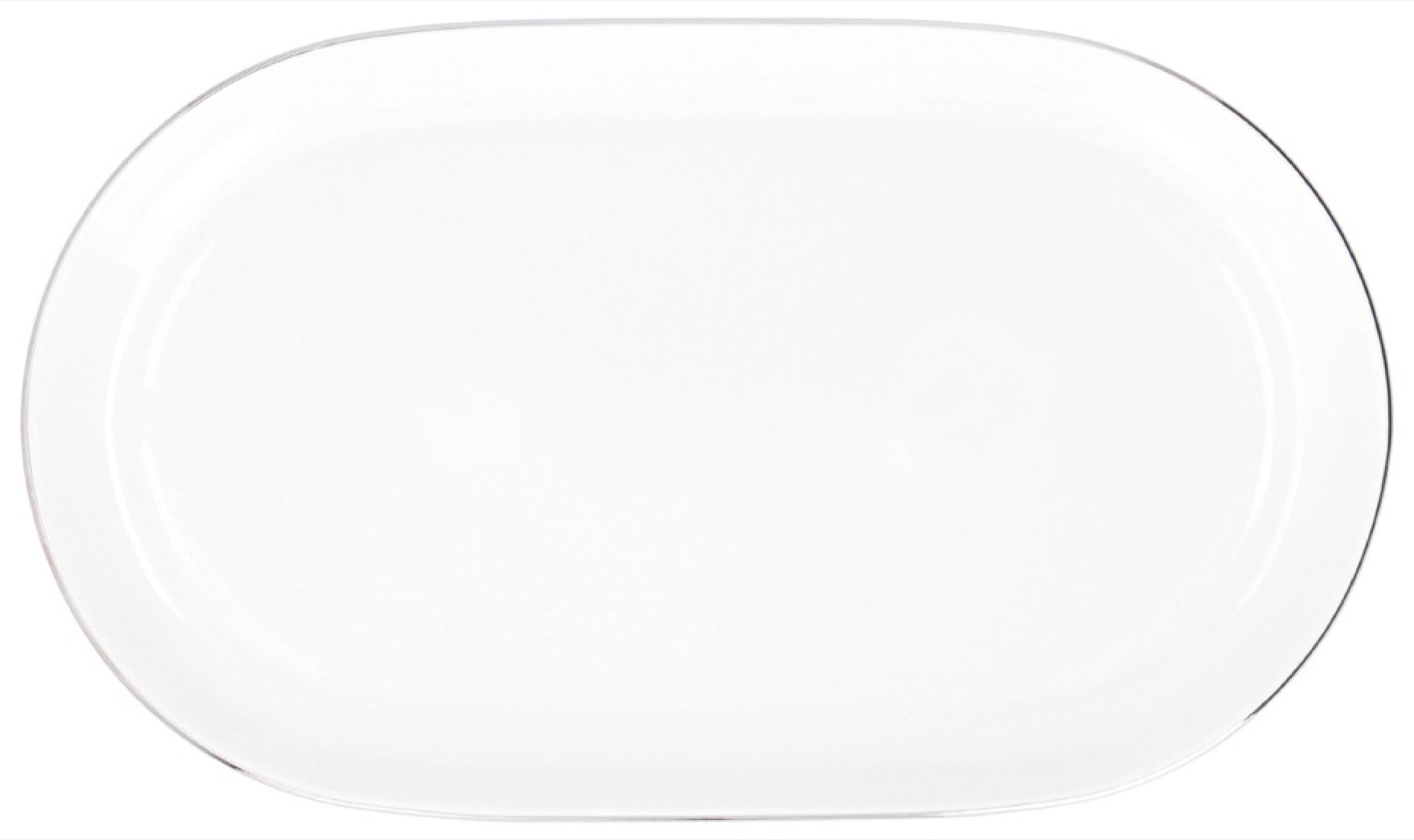Serwis obiadowy porcelanowy dla 12 os. City biało-srebrne