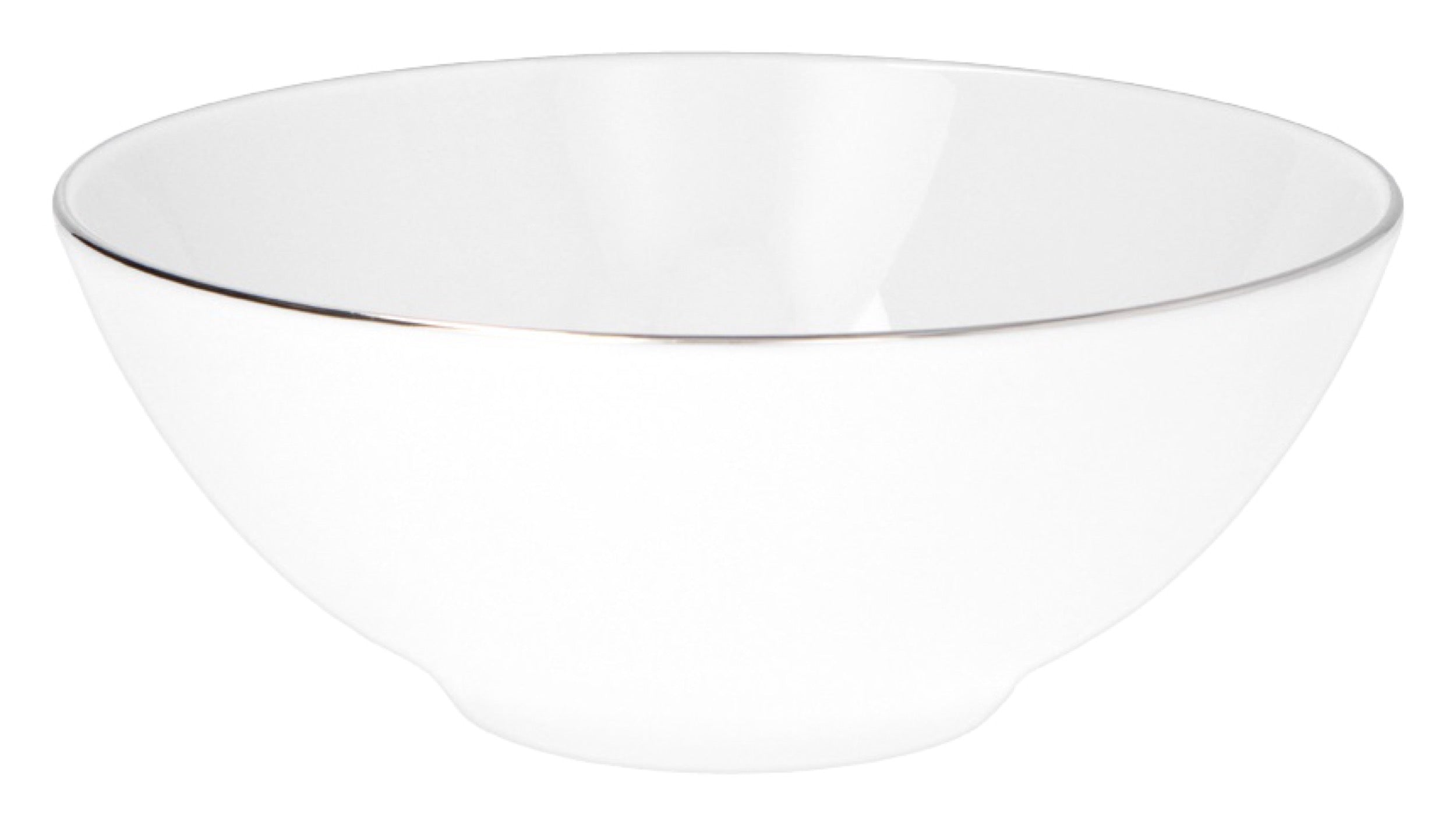 Serwis obiadowy porcelanowy dla 12 os. City biało-srebrne