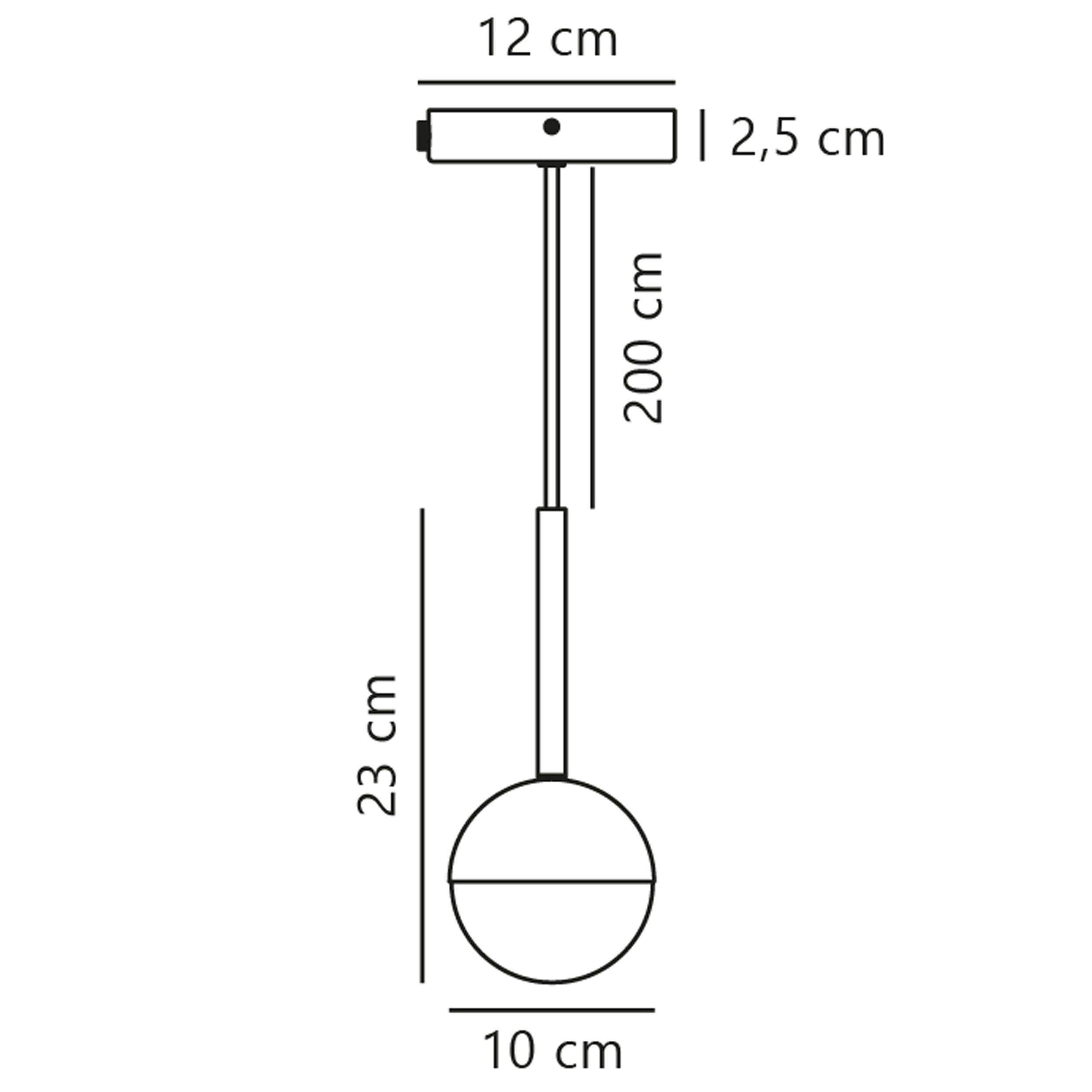 Lampa wisząca Contina złota