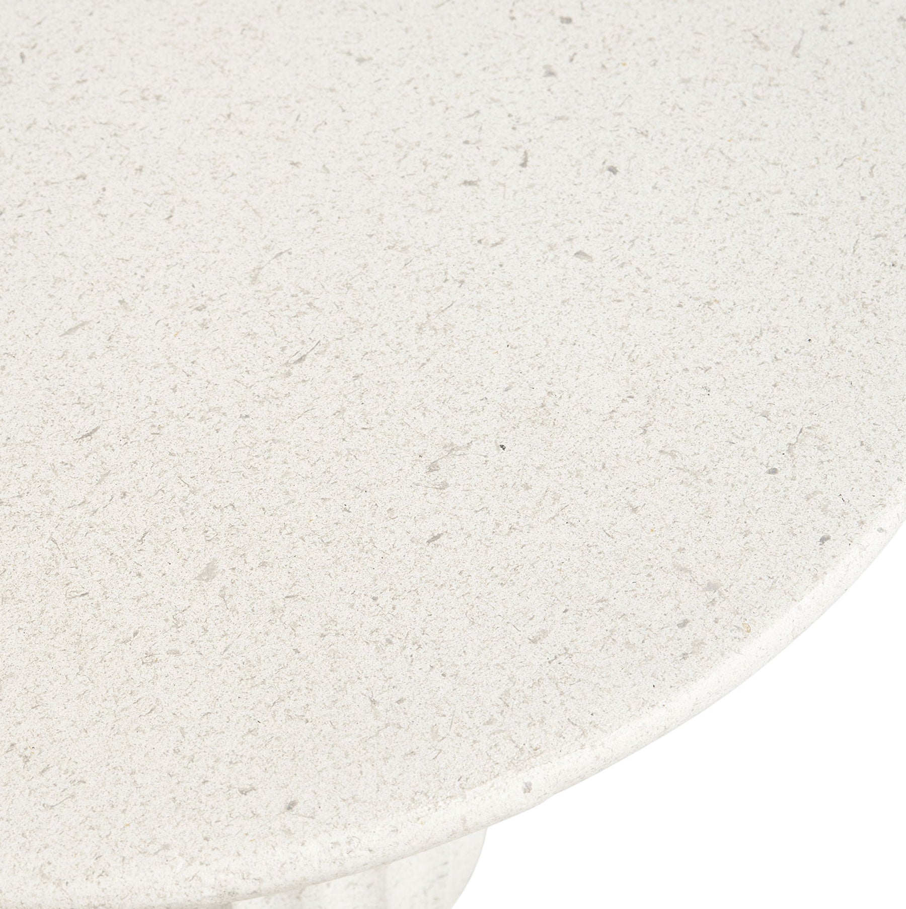 Stolik boczny Newtown okrągły 40 cm biały - głębokość 40 cm
