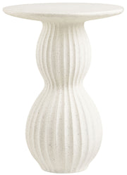 Stolik boczny Newtown okrągły 40 cm biały