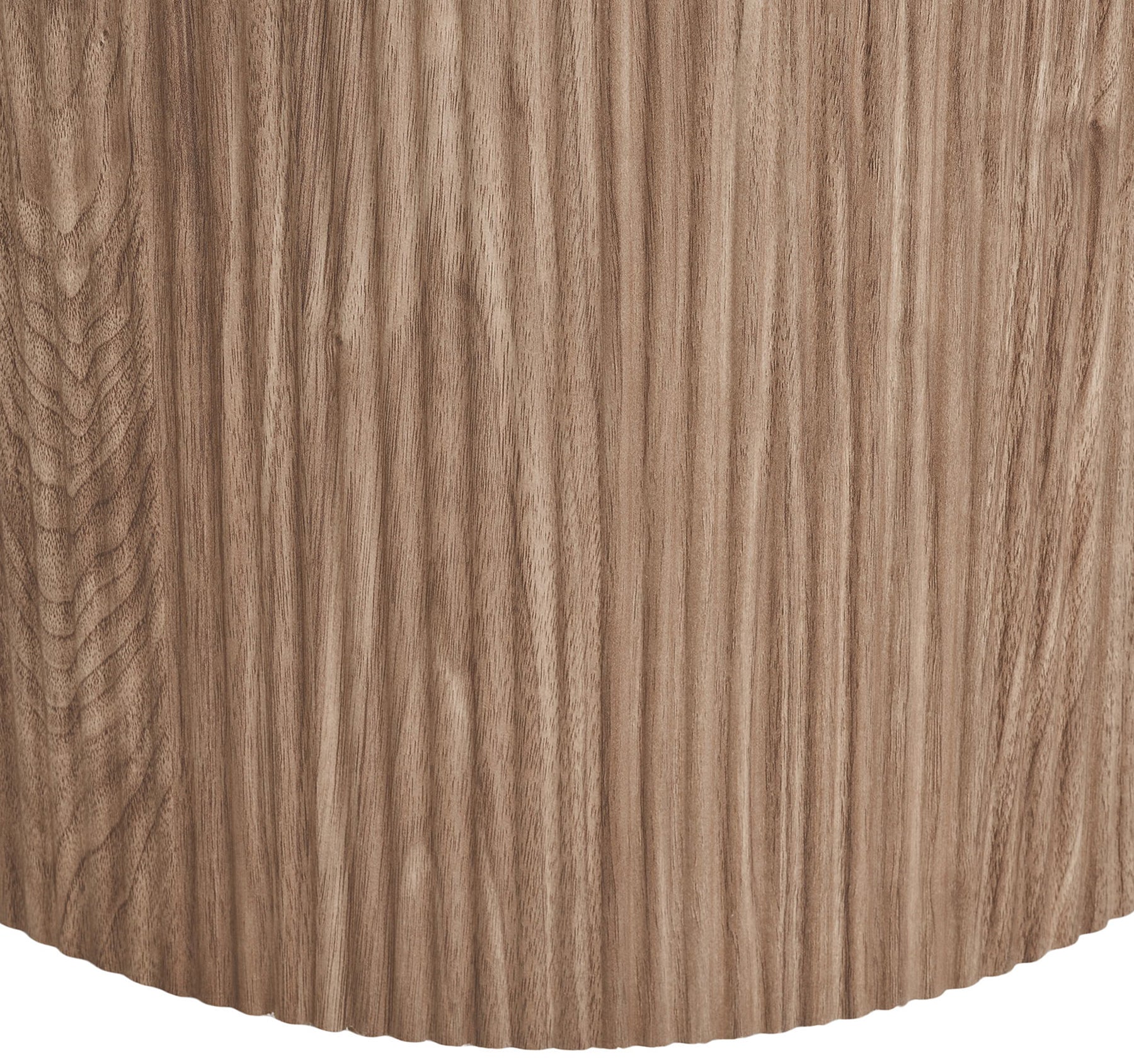 Stół okrągły do jadalni Athens 120 cm z okrągłą podstawą lamele jasny orzech ceramiczny blat - szerokość 120 cm