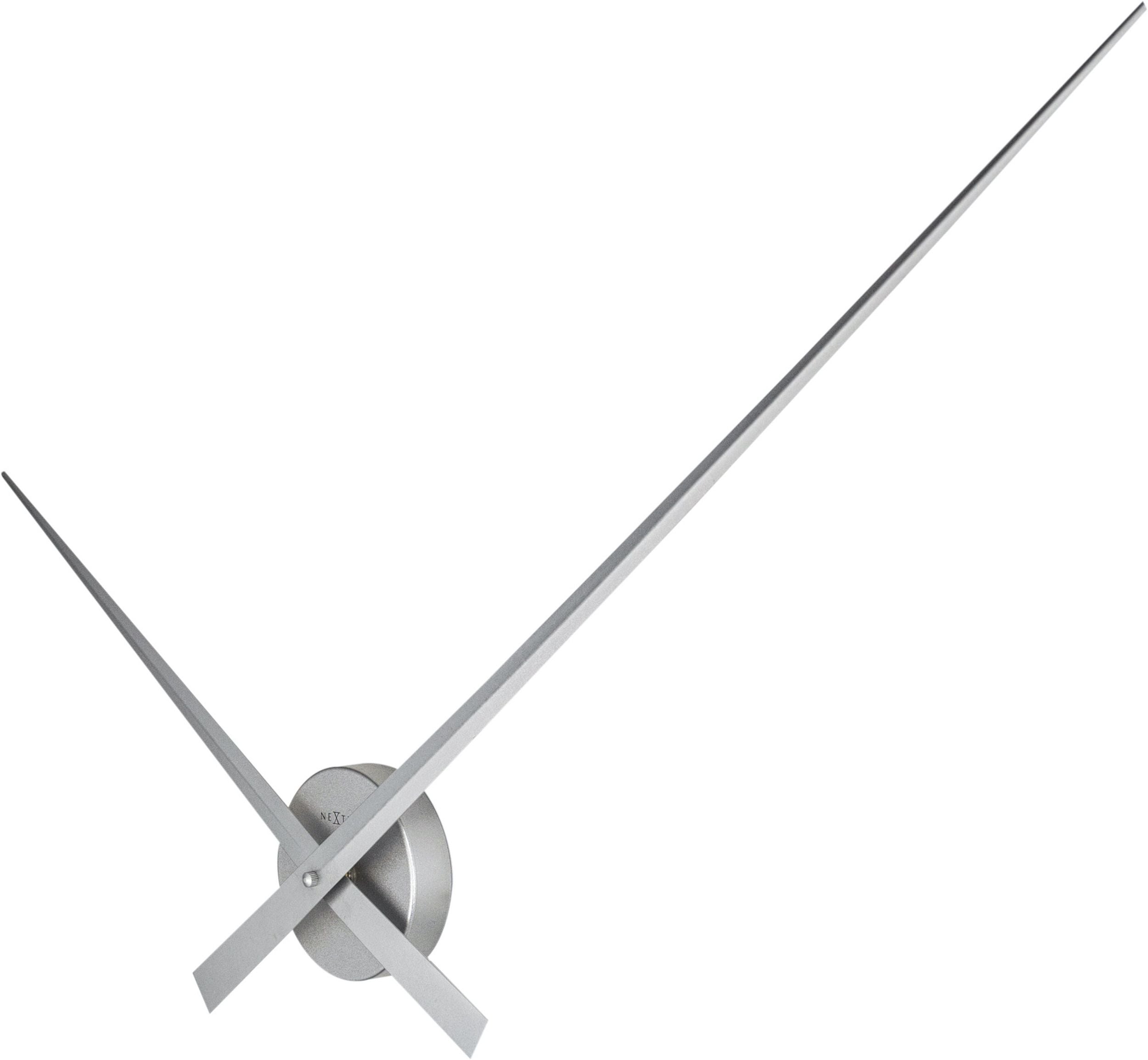 Zegar ścienny Hands 85 cm srebrny