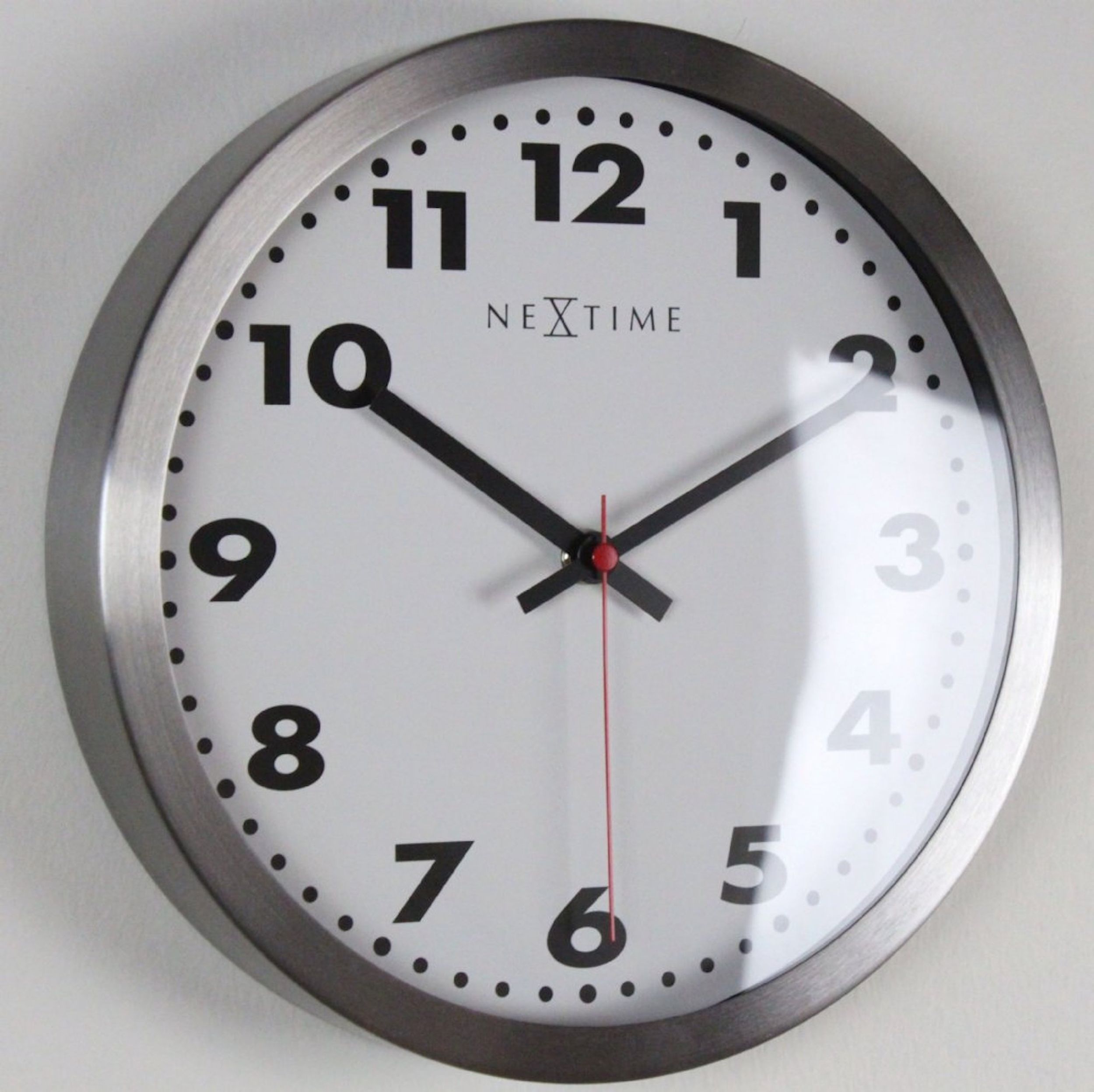Zegar ścienny Arabic 25 cm biało-brązowy