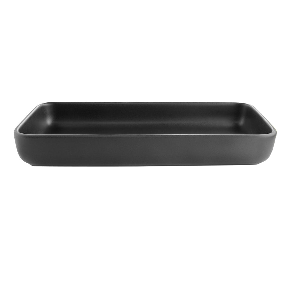 Naczynie do serwowania Nordic Kitchen z kamionki czarne 24x12 cm