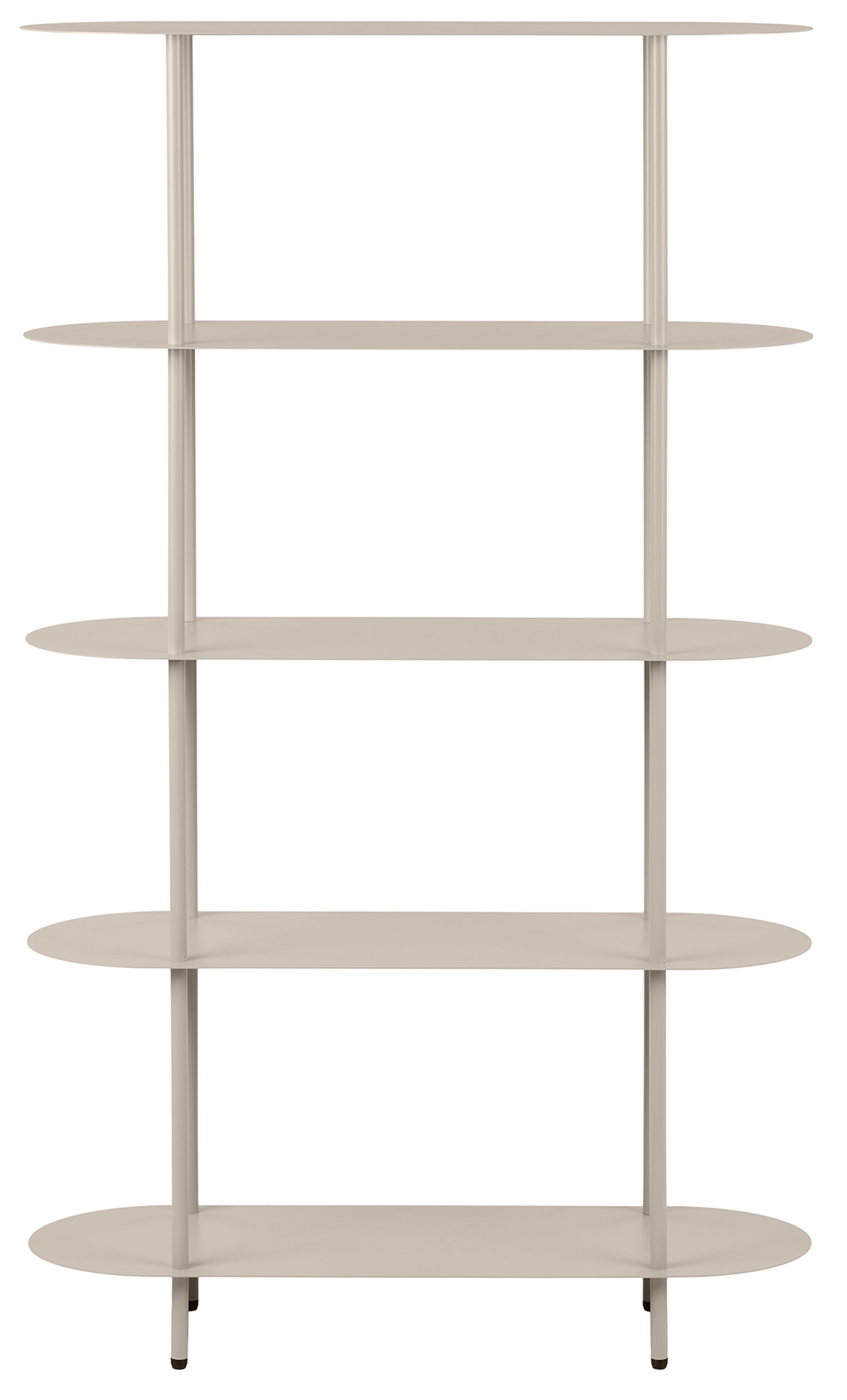 Regał Rieti 90 cm z pięcioma - materiał metal