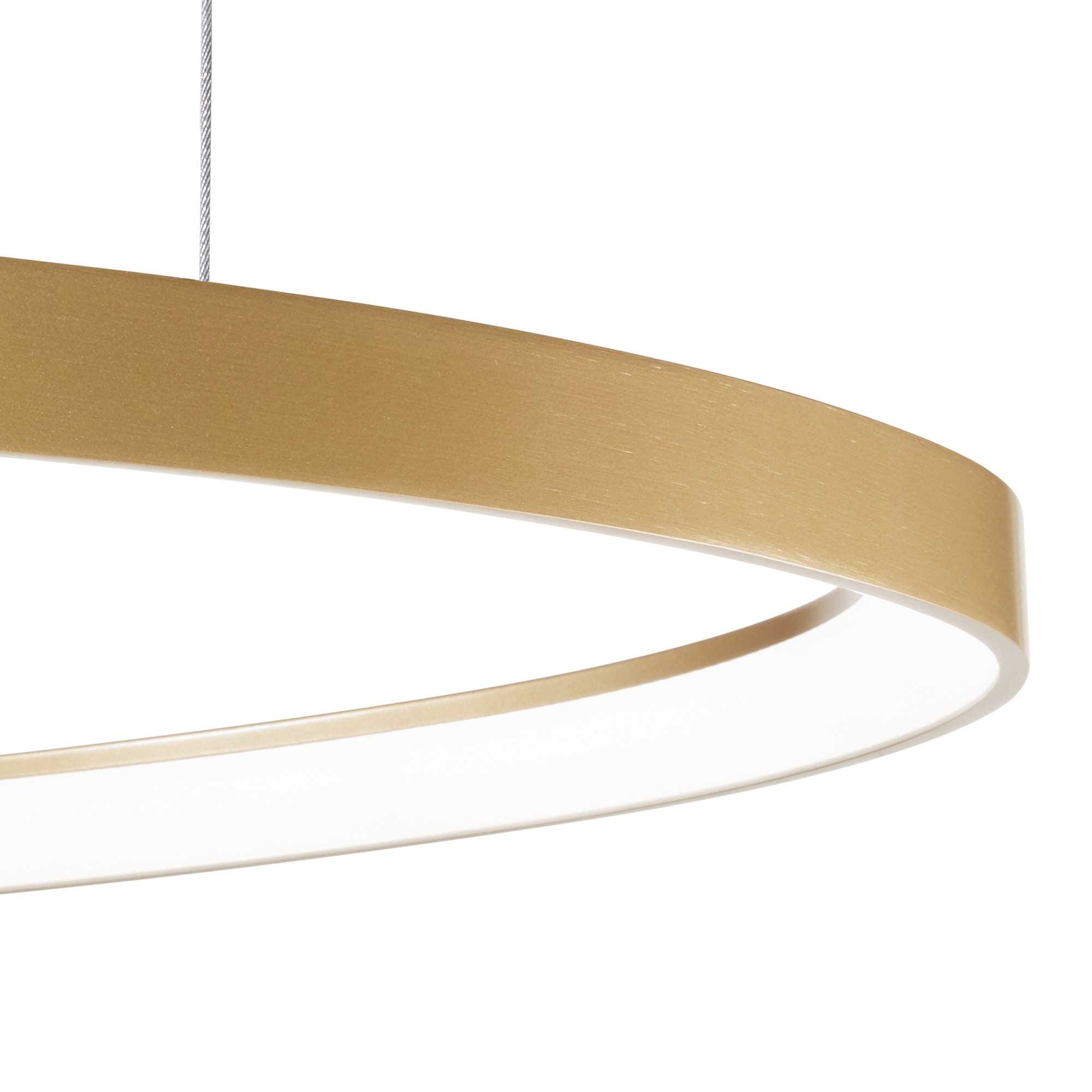 Lampa wisząca LED Gemini 42 cm złota