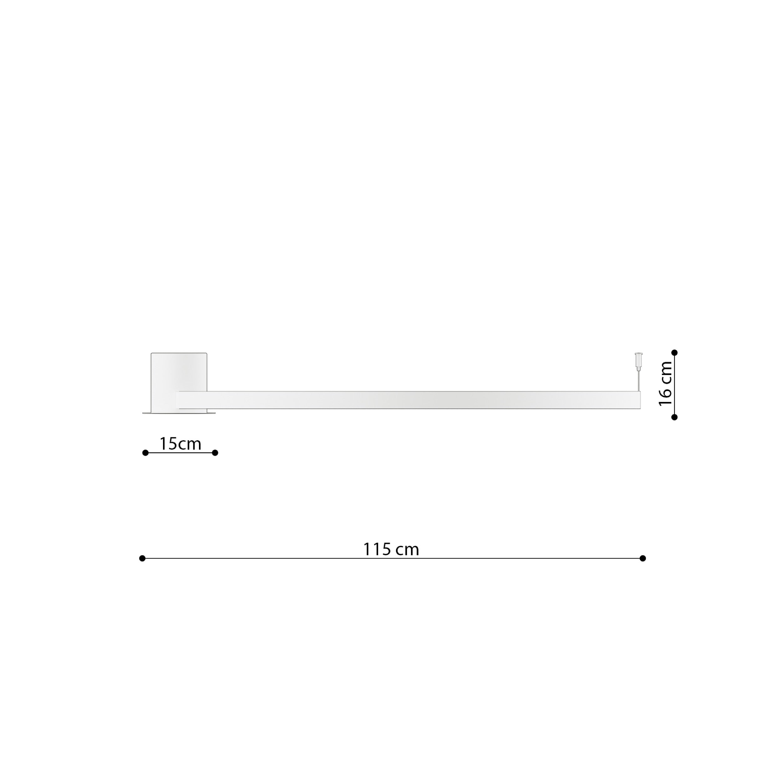 Plafon Rio 110 cm beżowy LED barwa neutralna