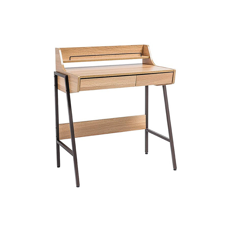 Biurko Solt 77x48 cm dąb - 2 szuflady