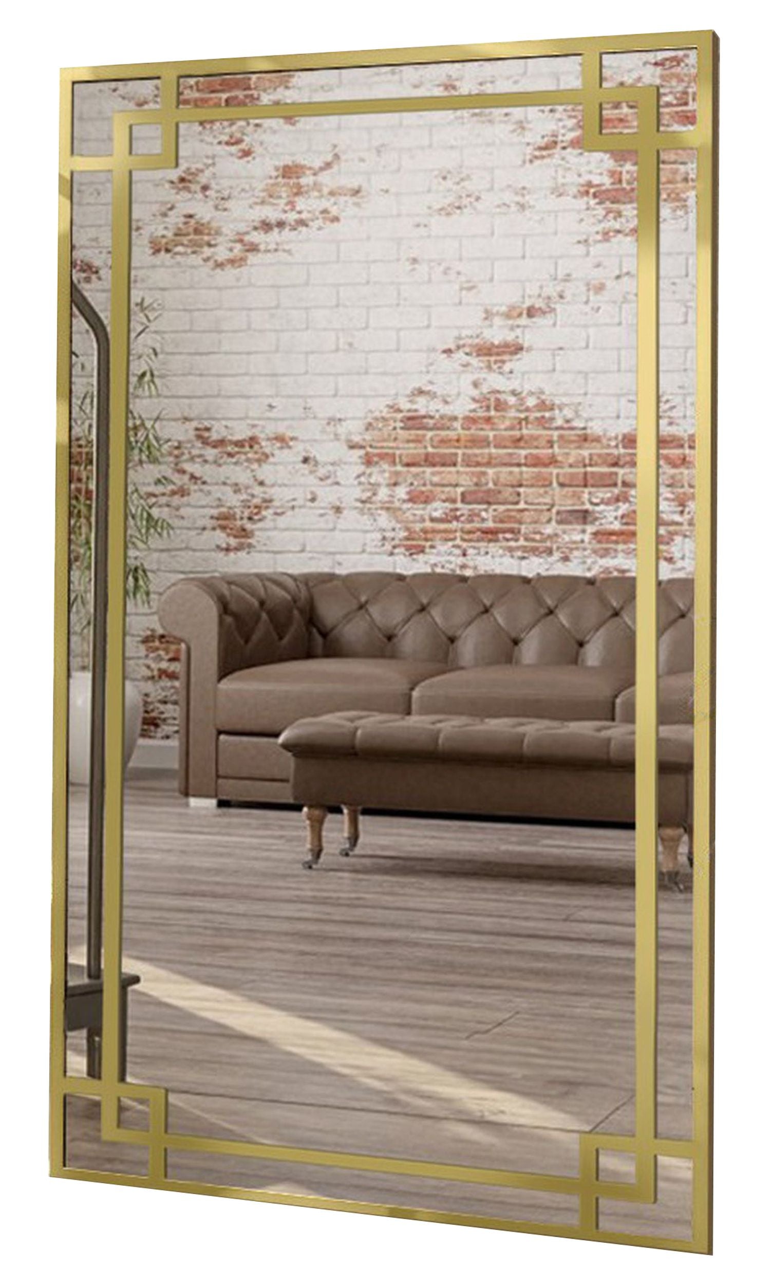 Lustro ścienne Gabriela 120x60 cm w złotej ramie