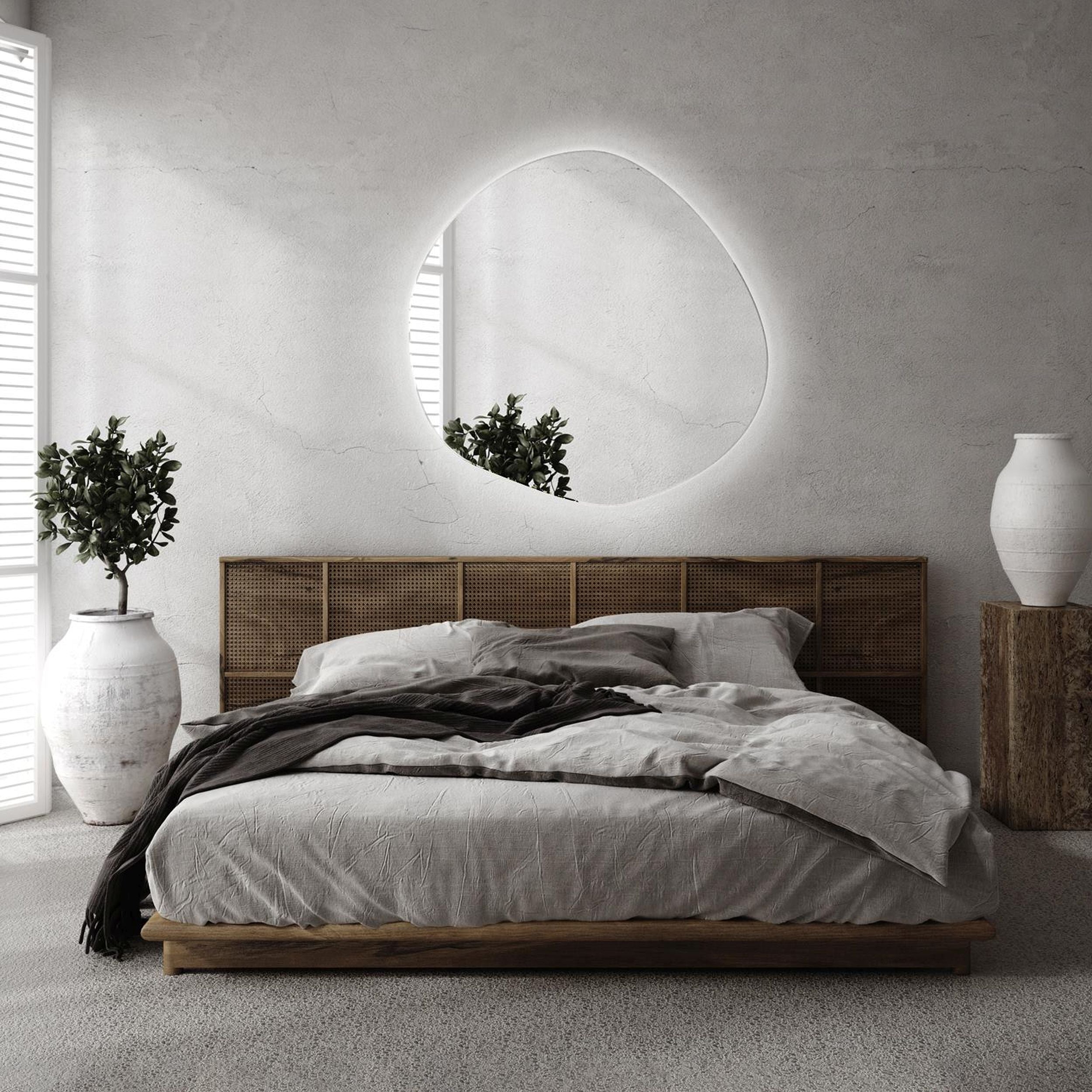 Lustro wiszące Chmurka z podświetleniem LED 68 cm