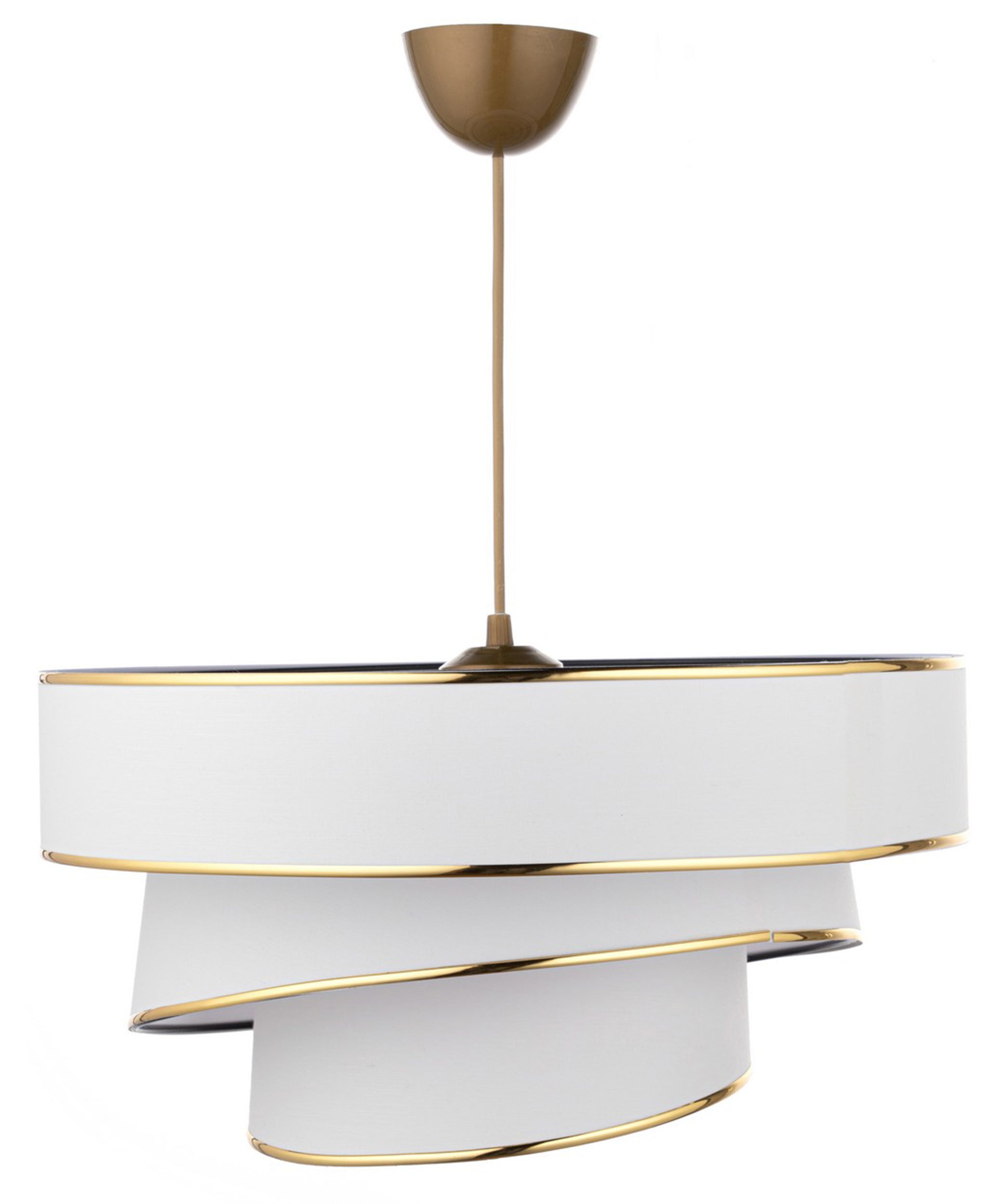 Lampa wisząca Encolust biały/złoty