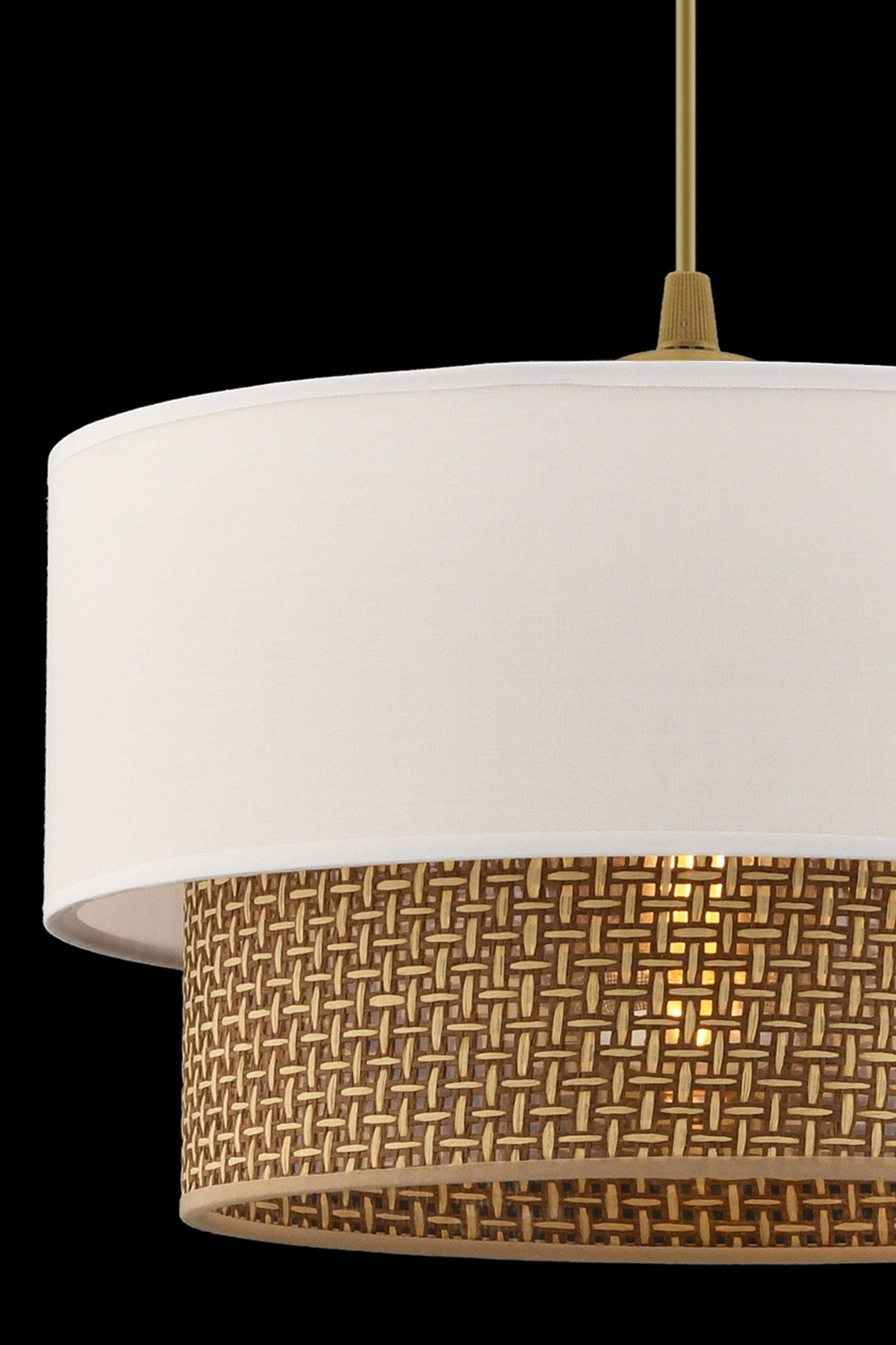Lampa wisząca Echo biało-beżowa