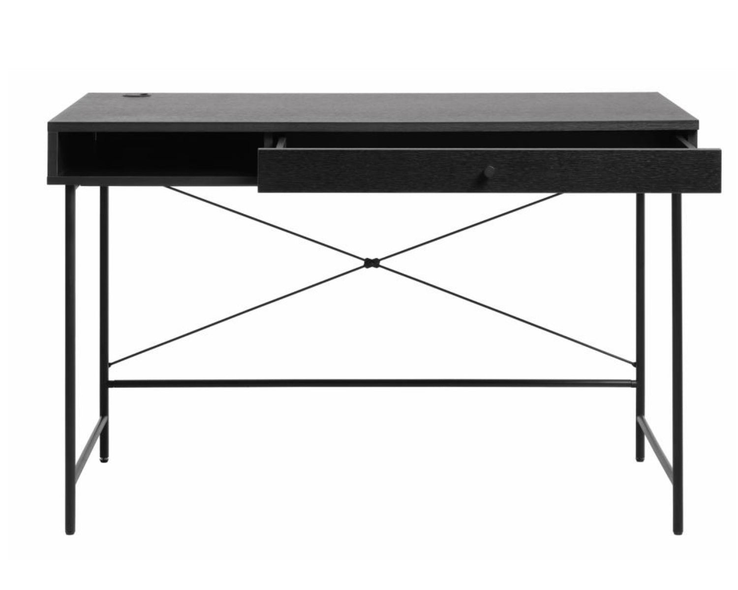 Biurko Mogest 120x60 cm czarne boho
