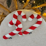 Poduszka XMAS 24 cm czerwona laska cukrowa