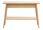 Konsola Visimmy 110x40 cm dąb/plecionka