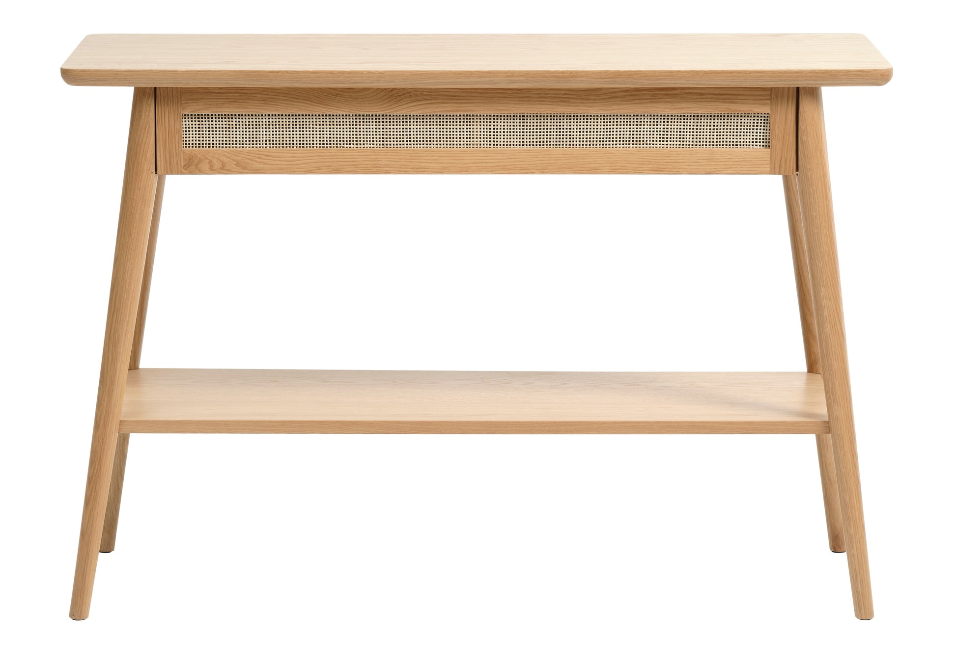 Konsola Visimmy 110x40 cm dąb/plecionka