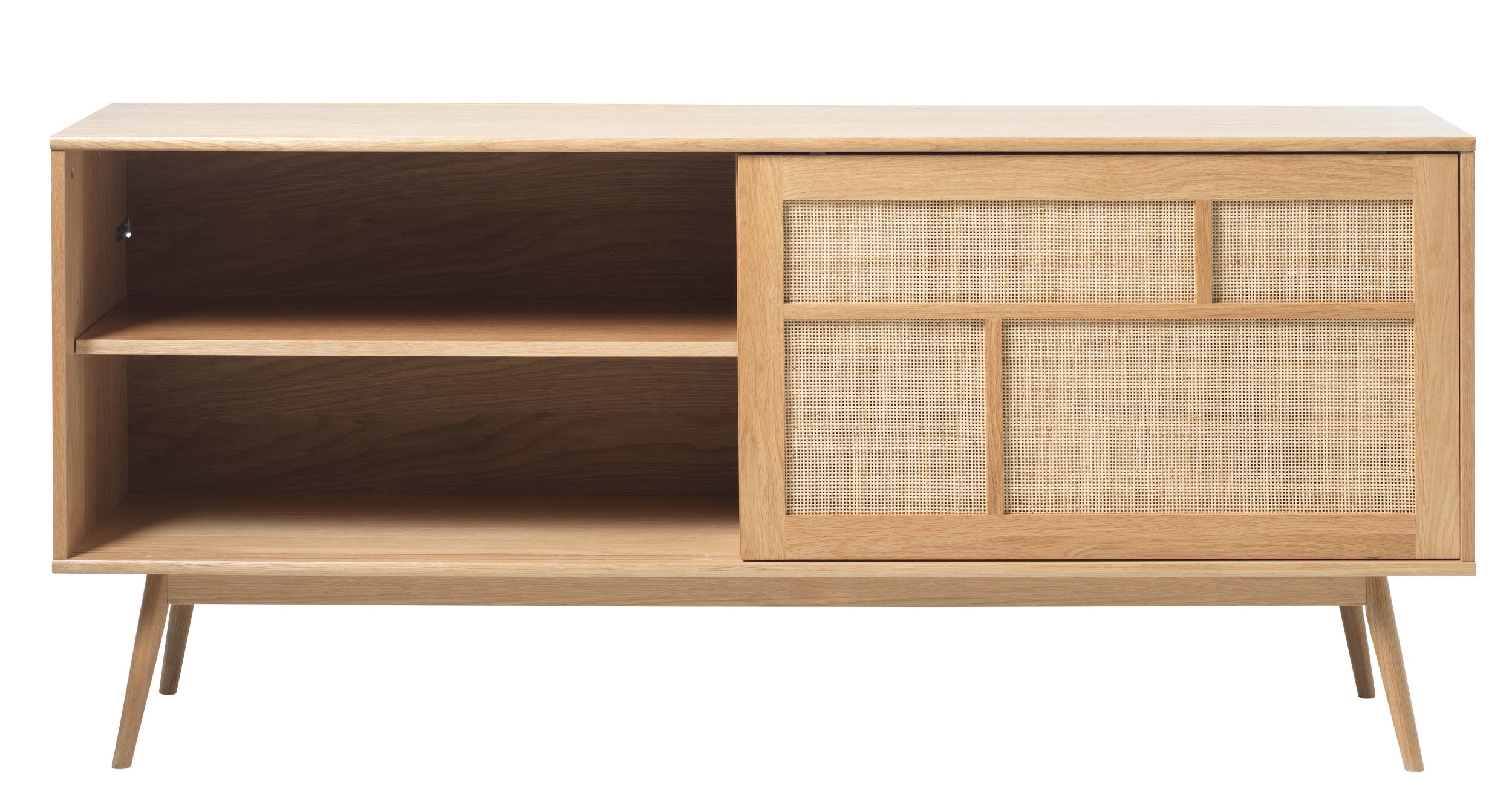 Komoda Visimmy 180 cm dąb/plecionka