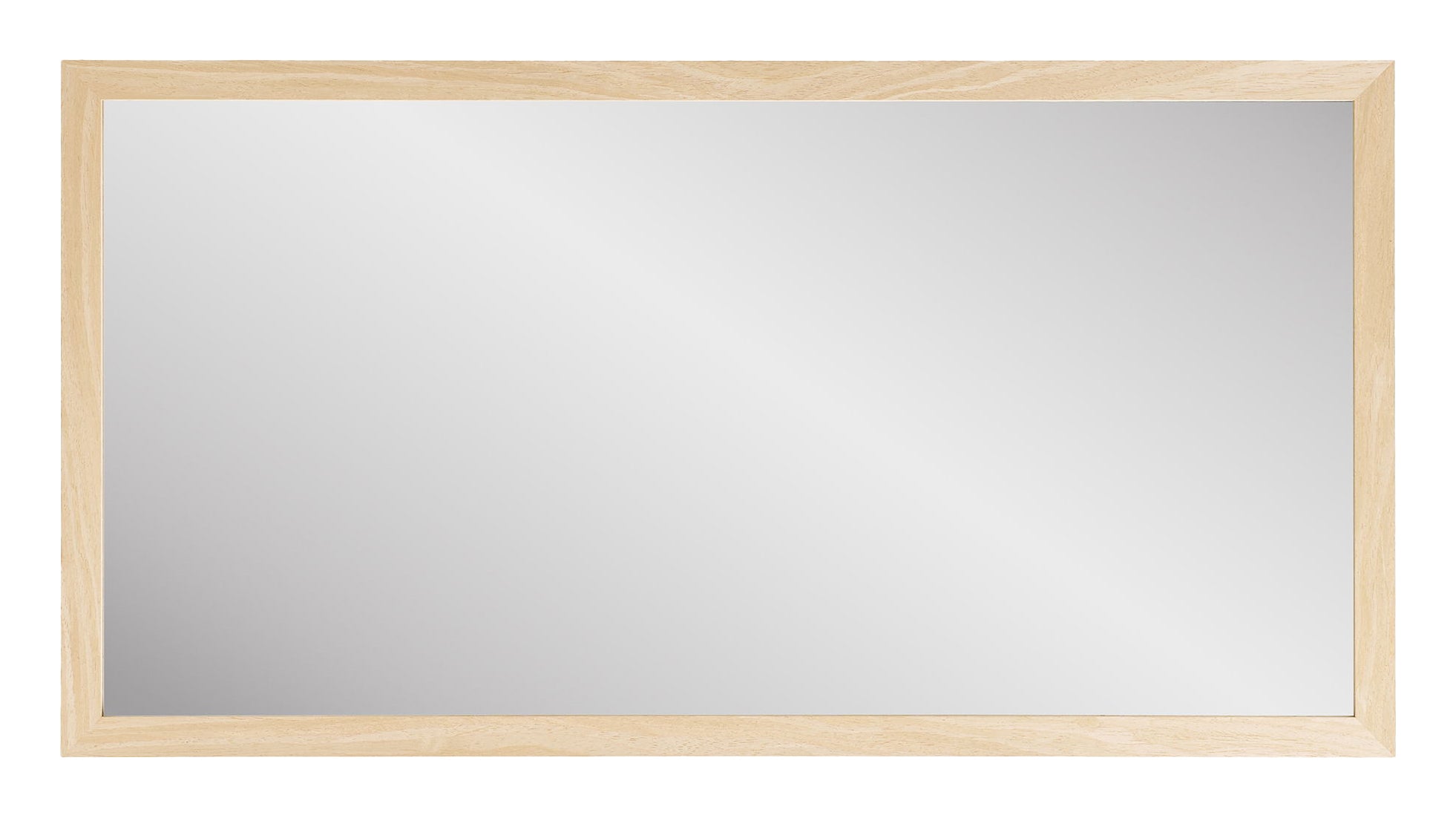 Lustro Scottsdale 75x45 cm w jasnobrązowej ramie