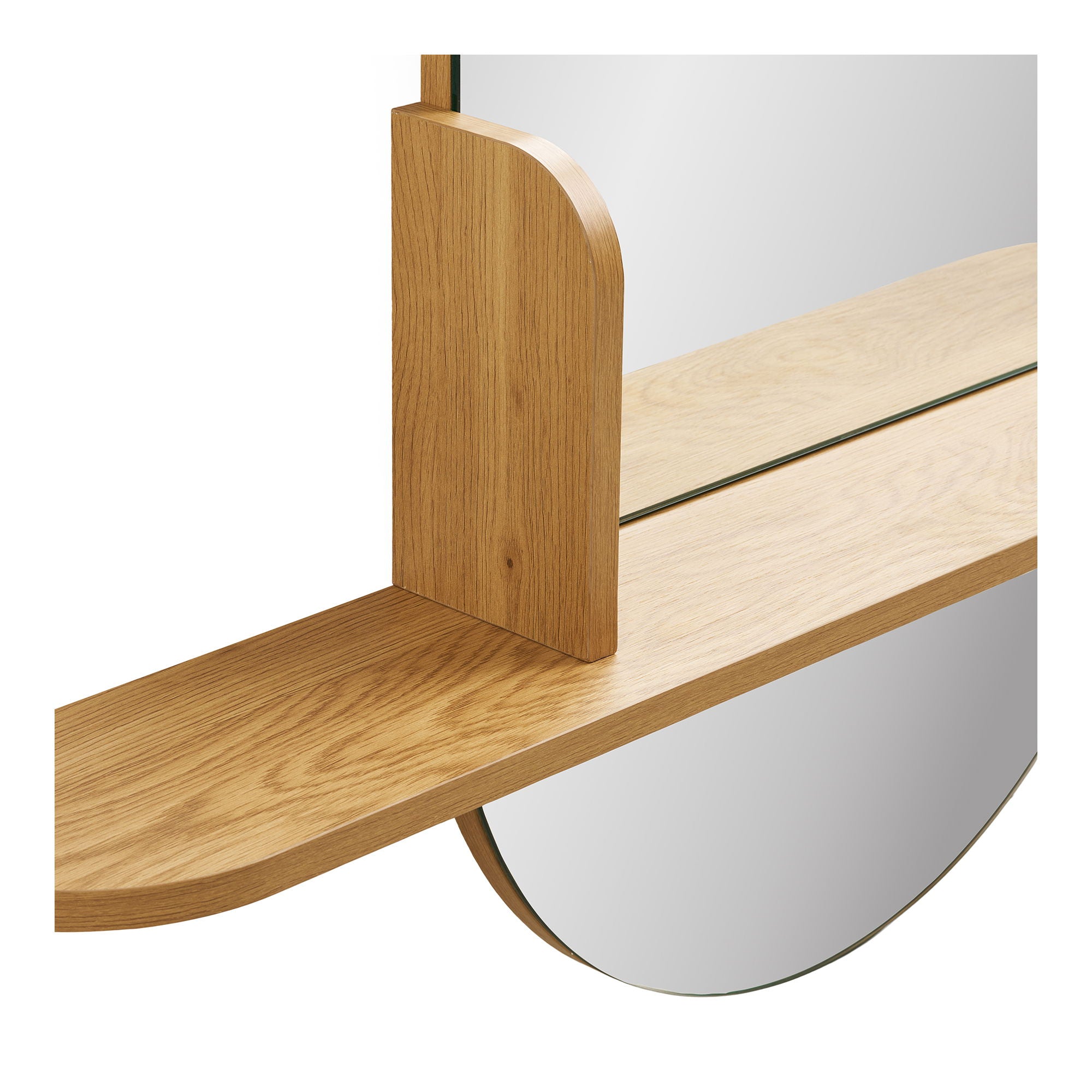 Lustro ścienne Barco 94x92 cm z półką