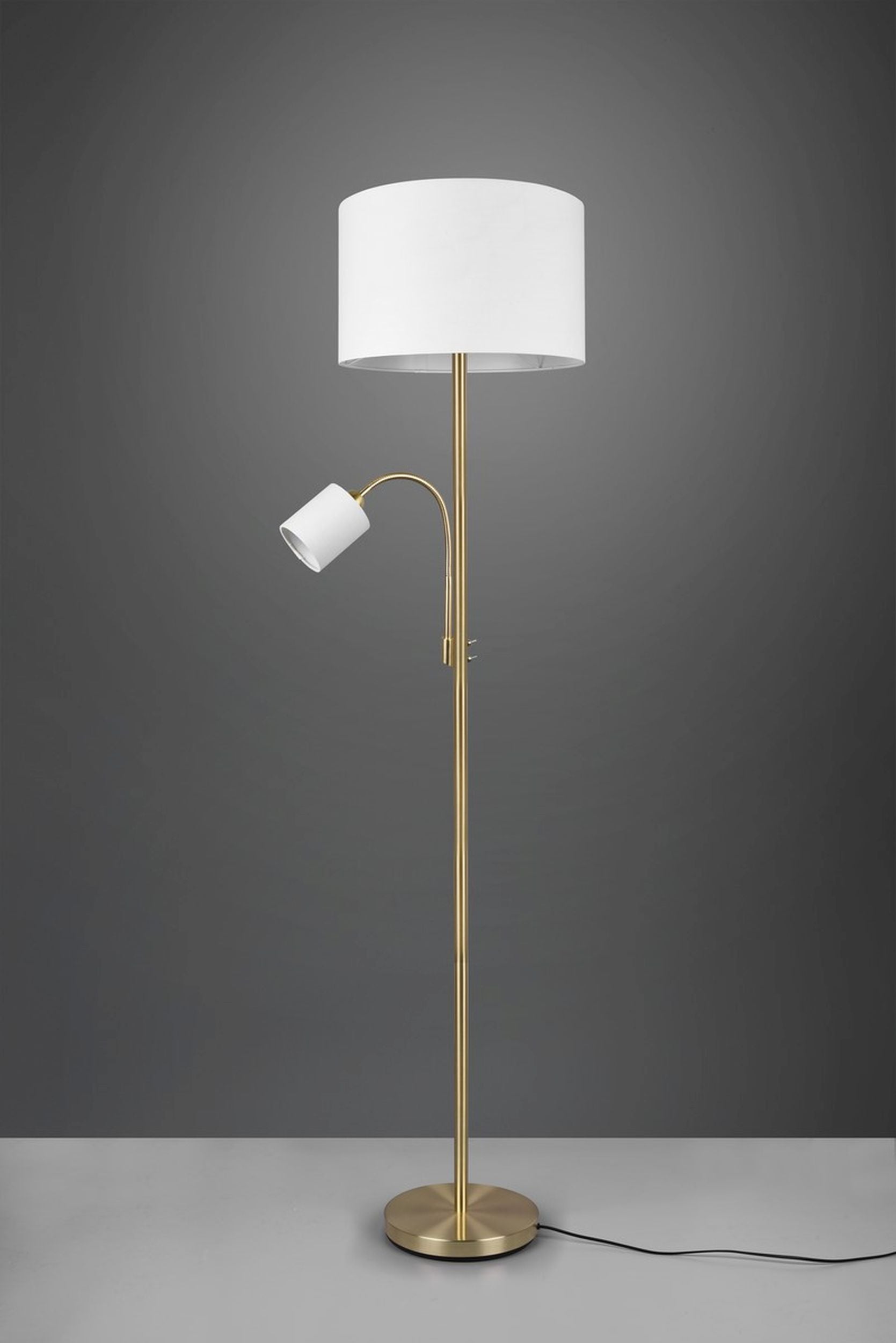 Lampa podłogowa Hotel x2 beżowo-złota