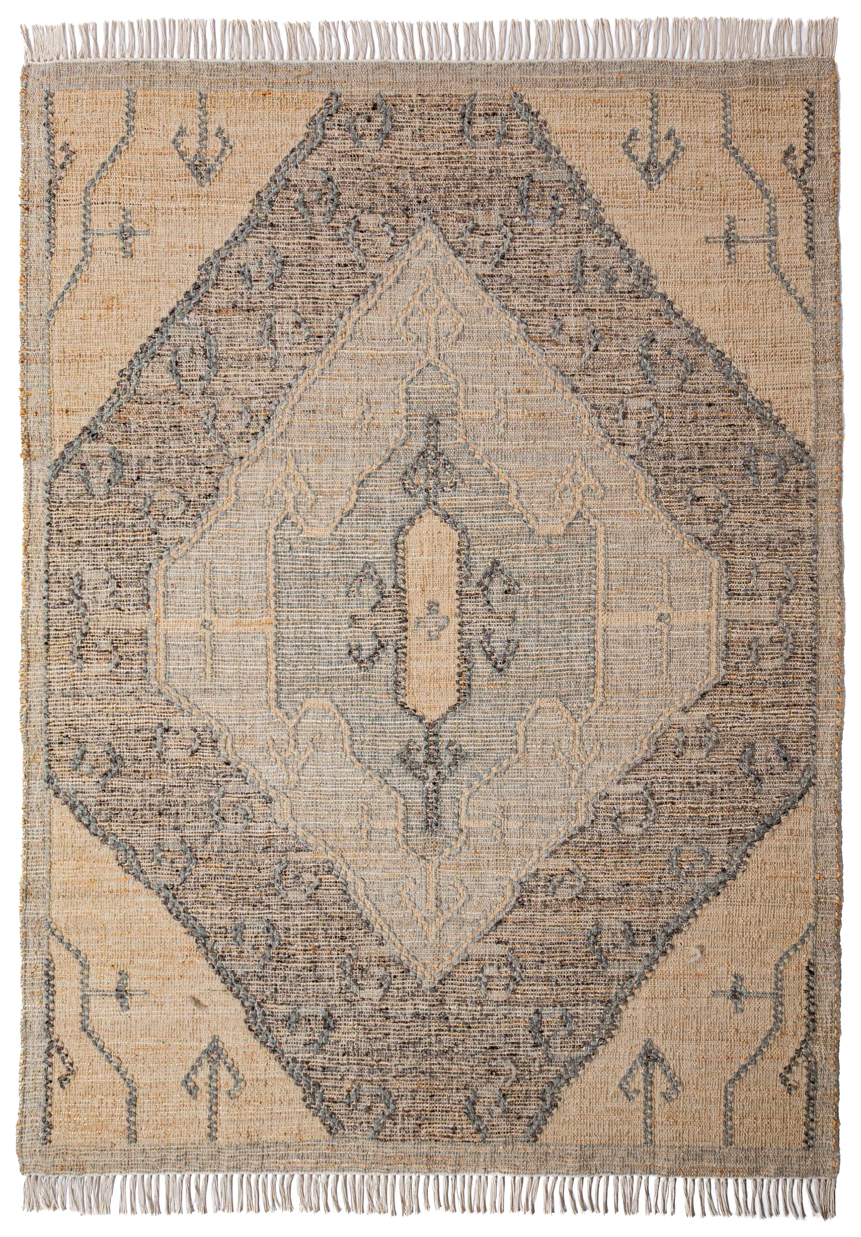 Dywan z wełną i jutą Tierra Vintage 140x200 cm beżowy