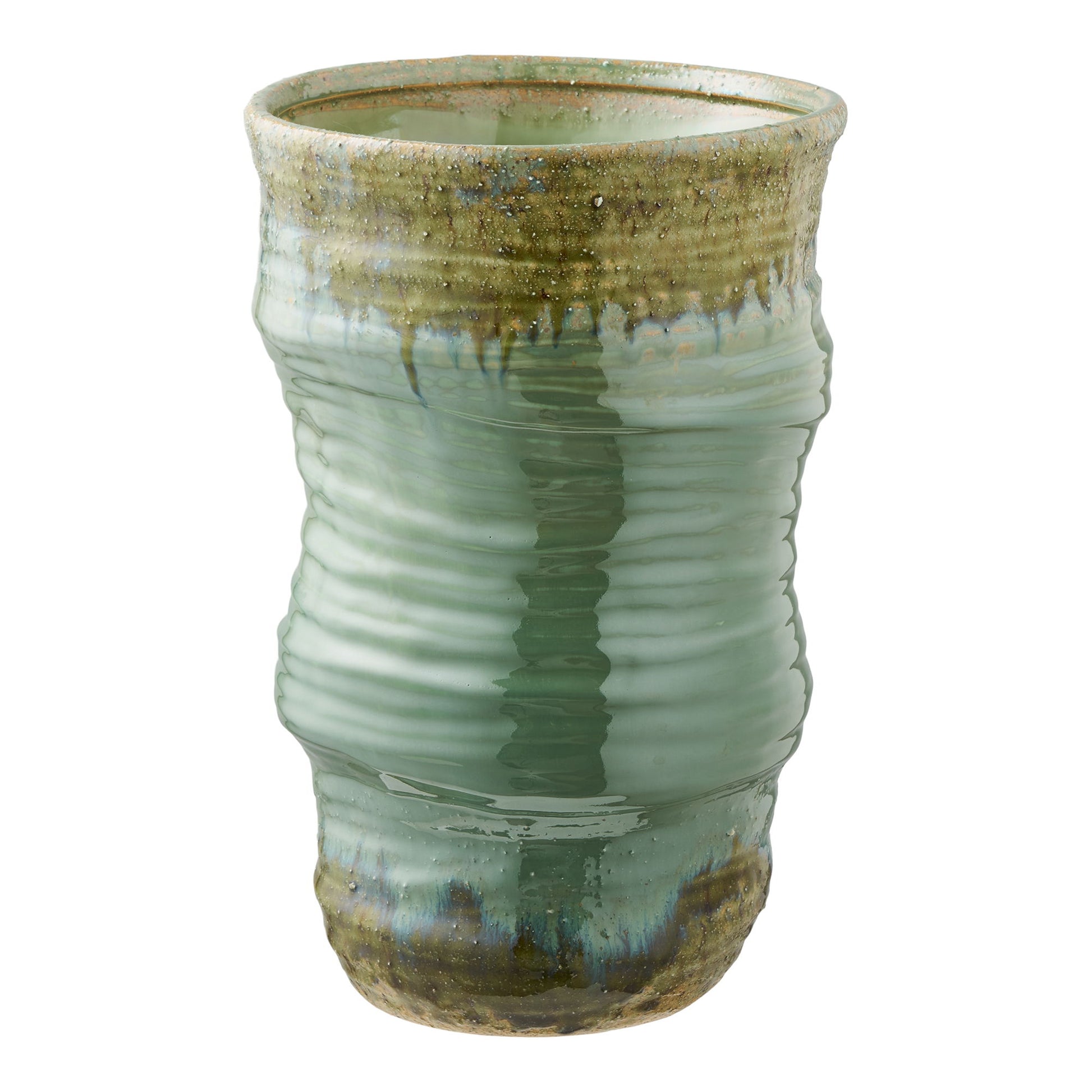 Wazon ceramiczny Uvesine ø22x34,5 cm zielony