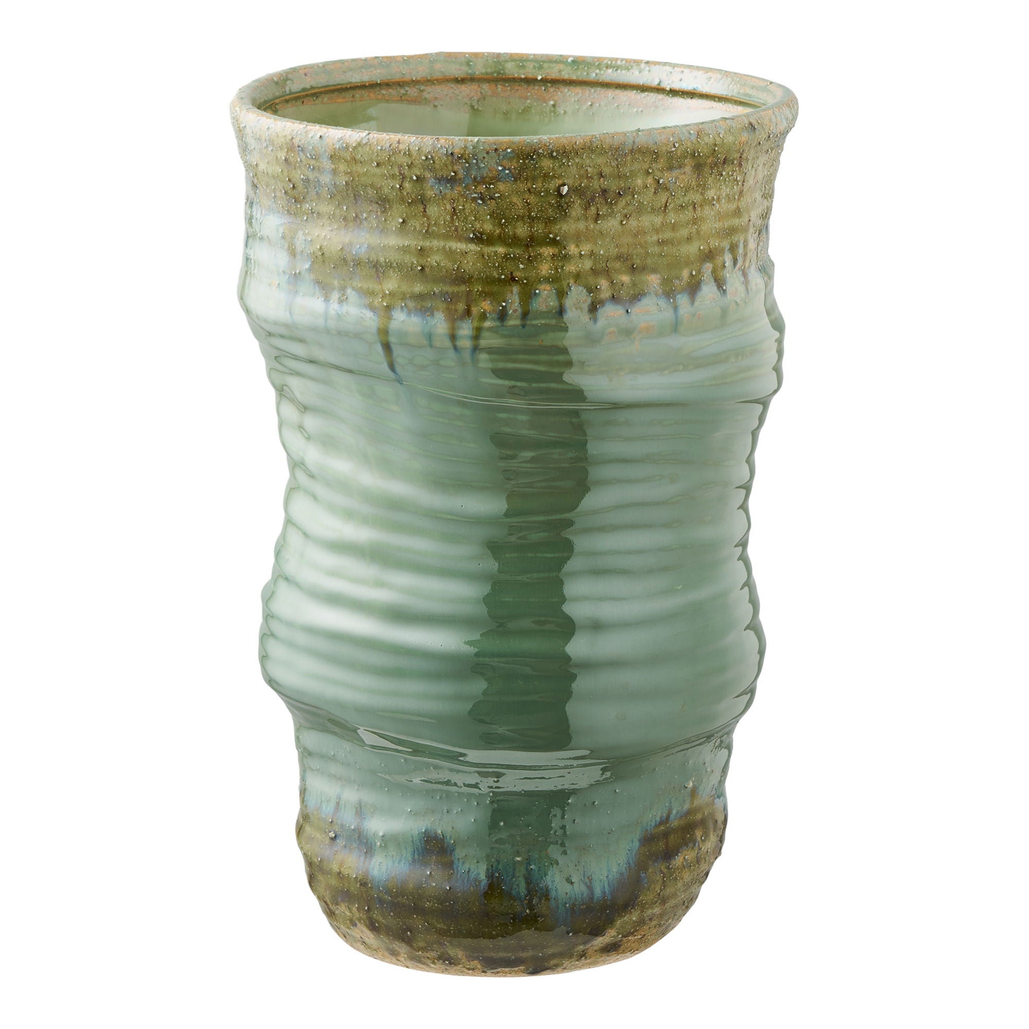 Wazon ceramiczny Uvesine ø22x34,5 cm zielony