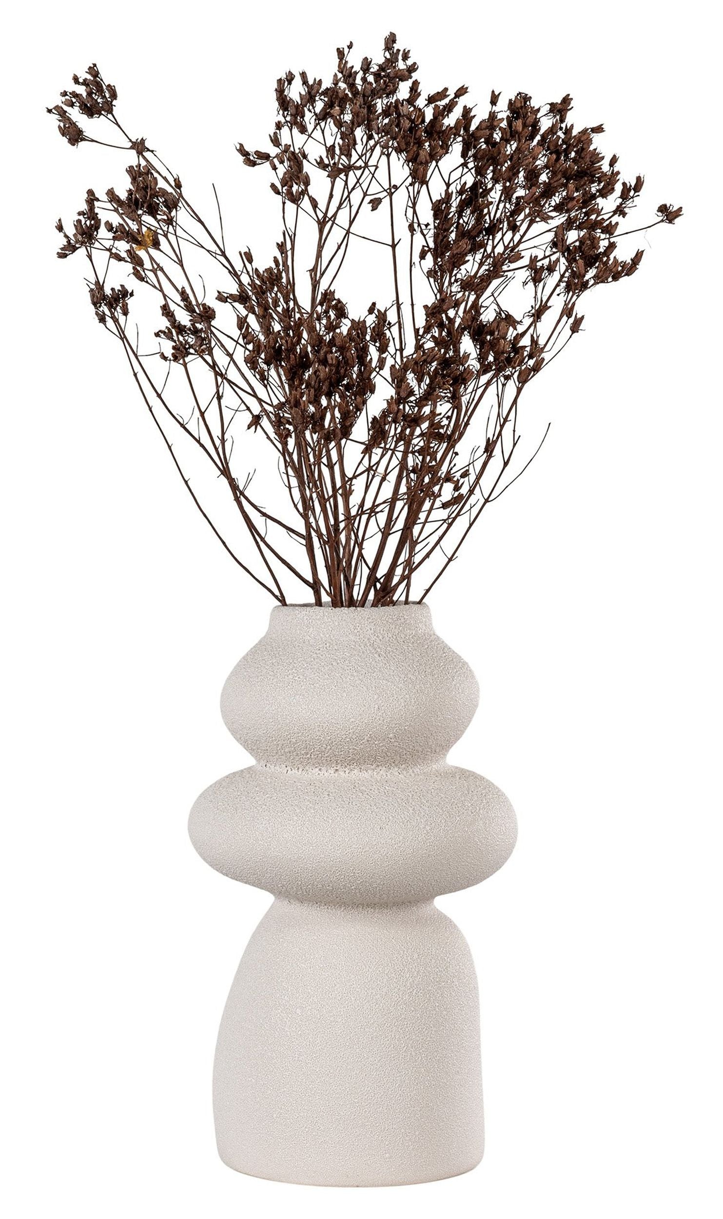 Wazon ceramiczny Velas 26,5 cm beżowy