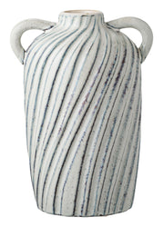 Wazon ceramiczny Lamital 22 cm biało-niebieski
